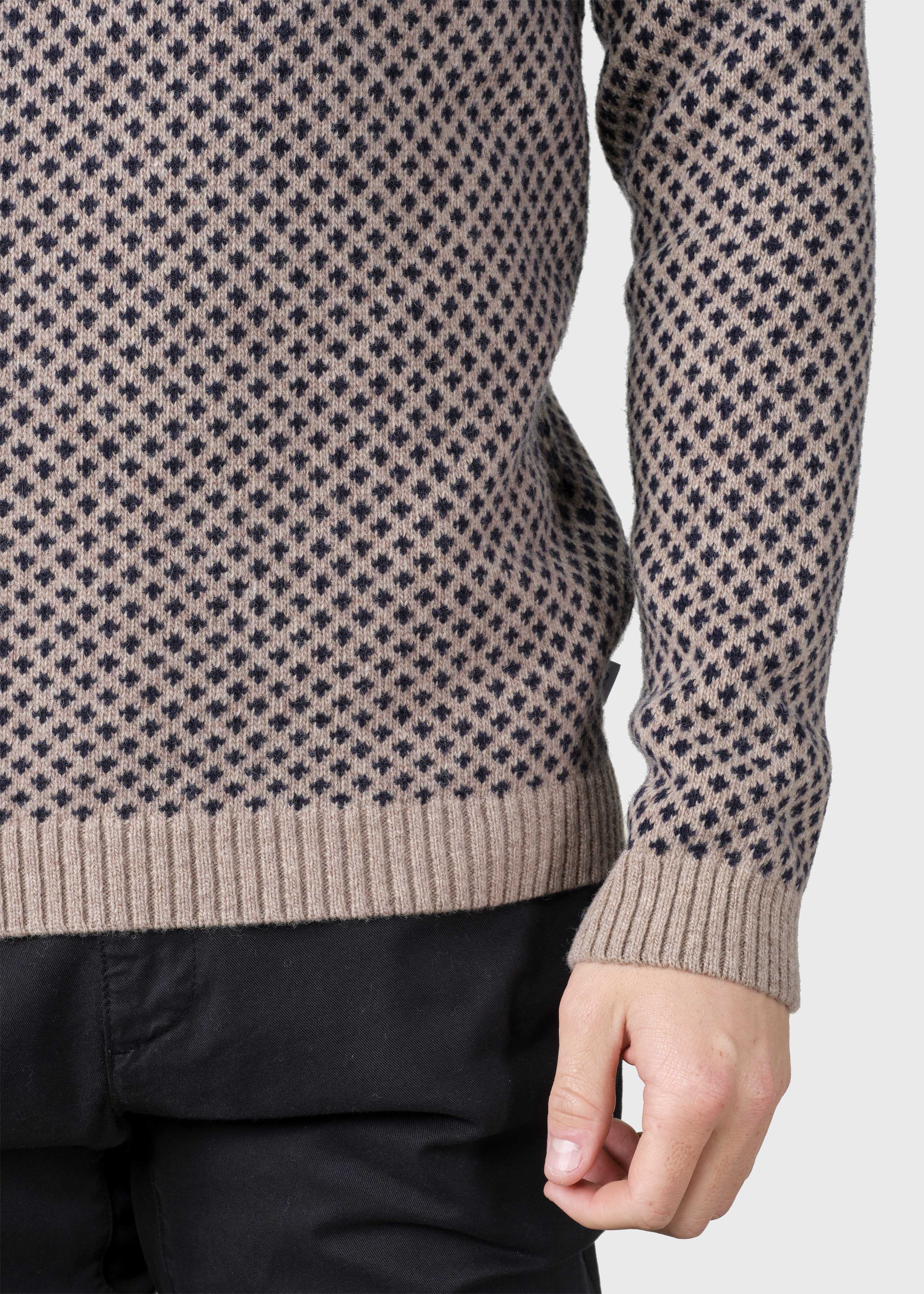 Rene Knit - Sand/navy