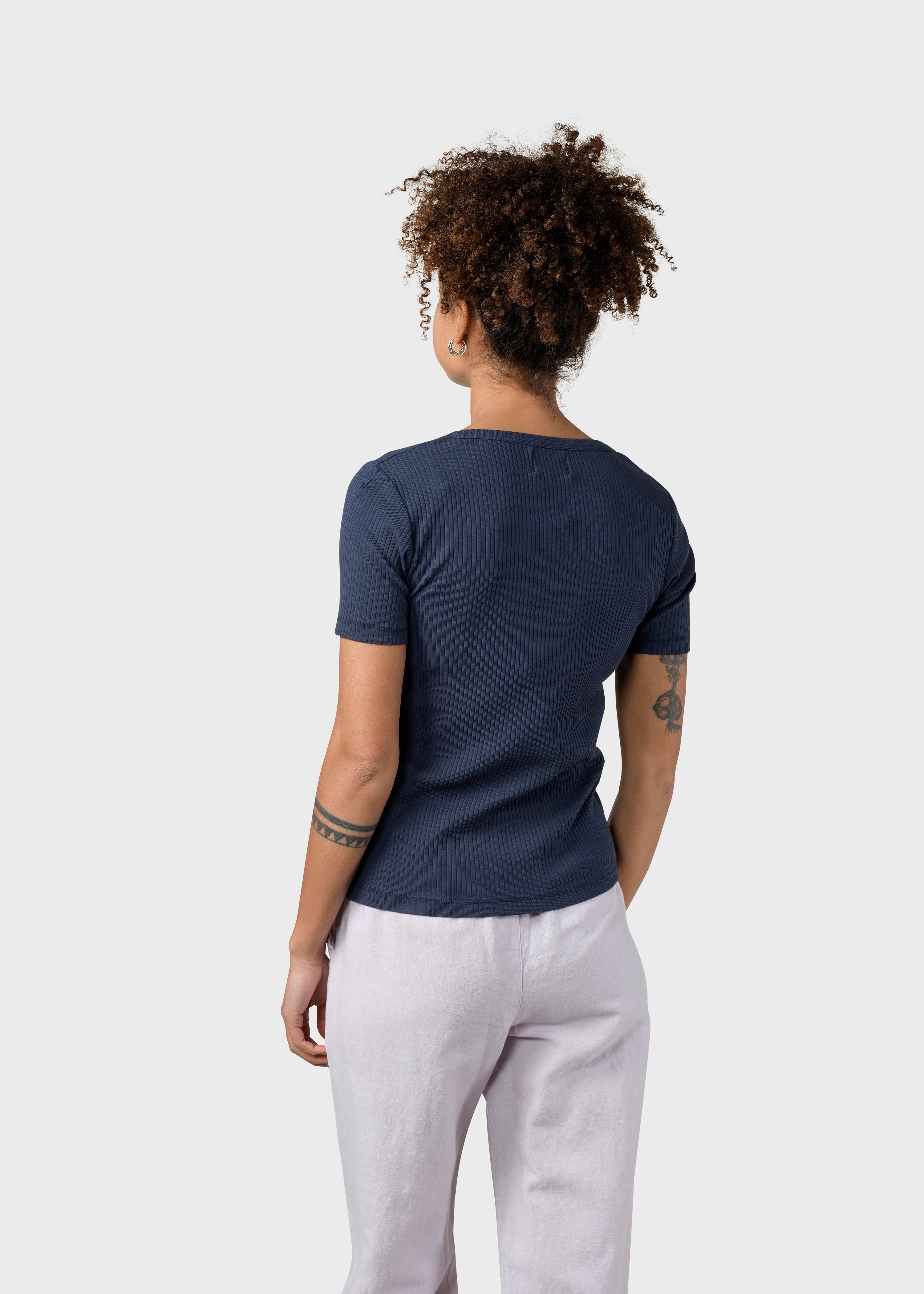 Rib Tee - Navy