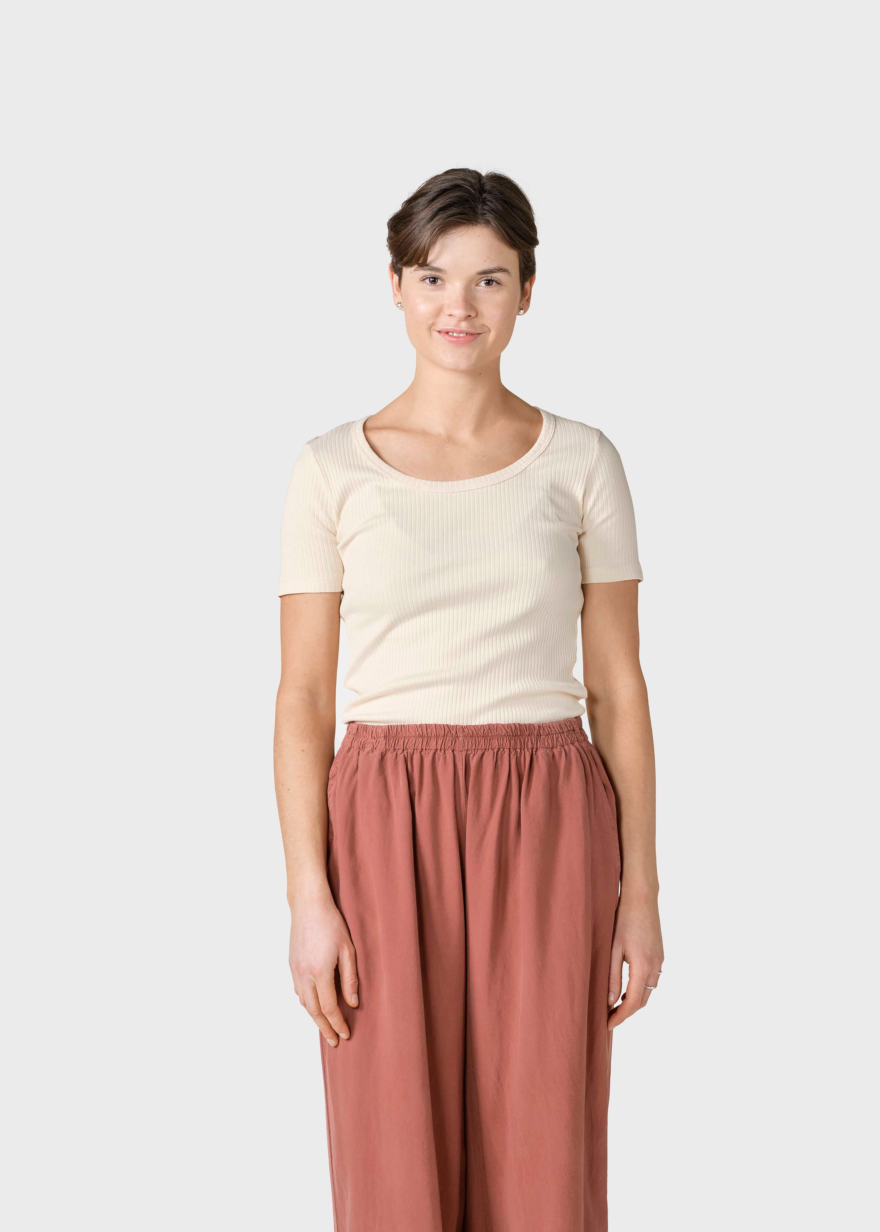 Rib Tee - Pastel Sand