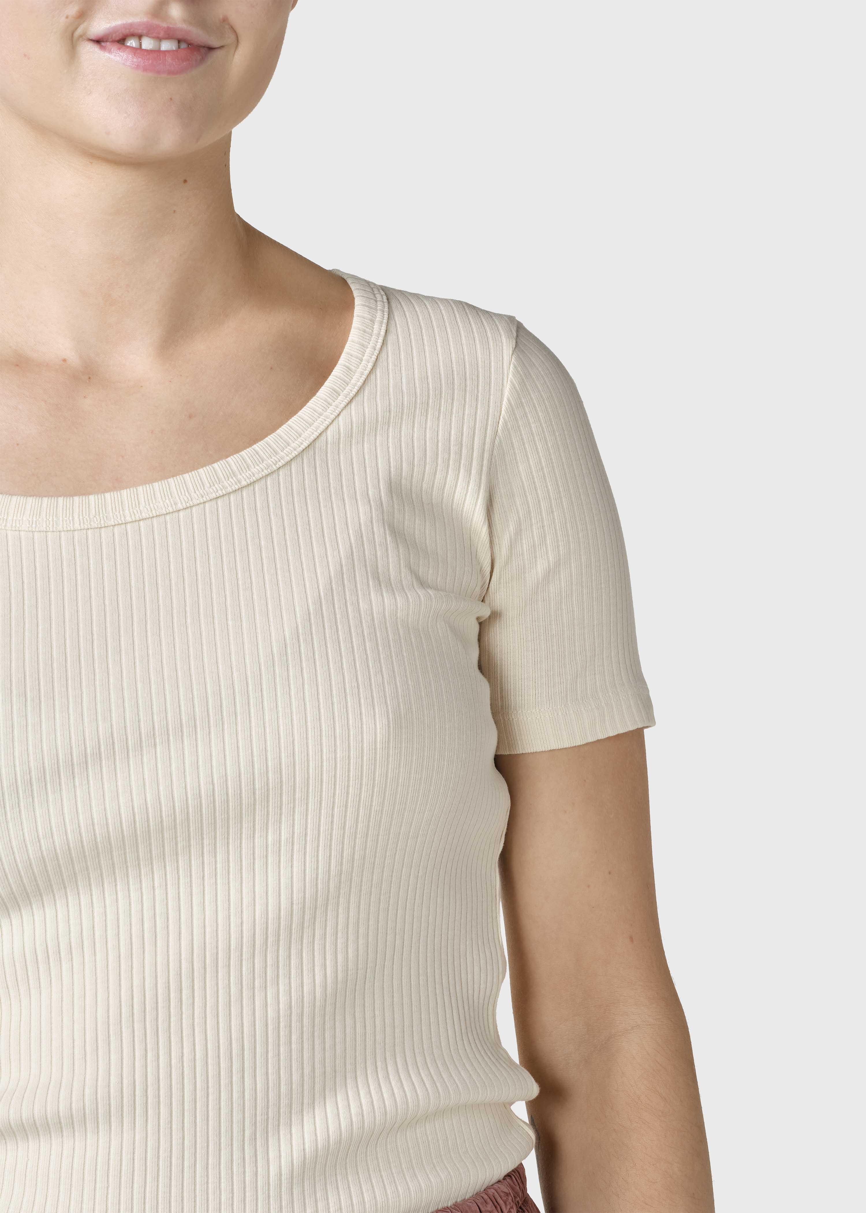 Rib Tee - Pastel Sand