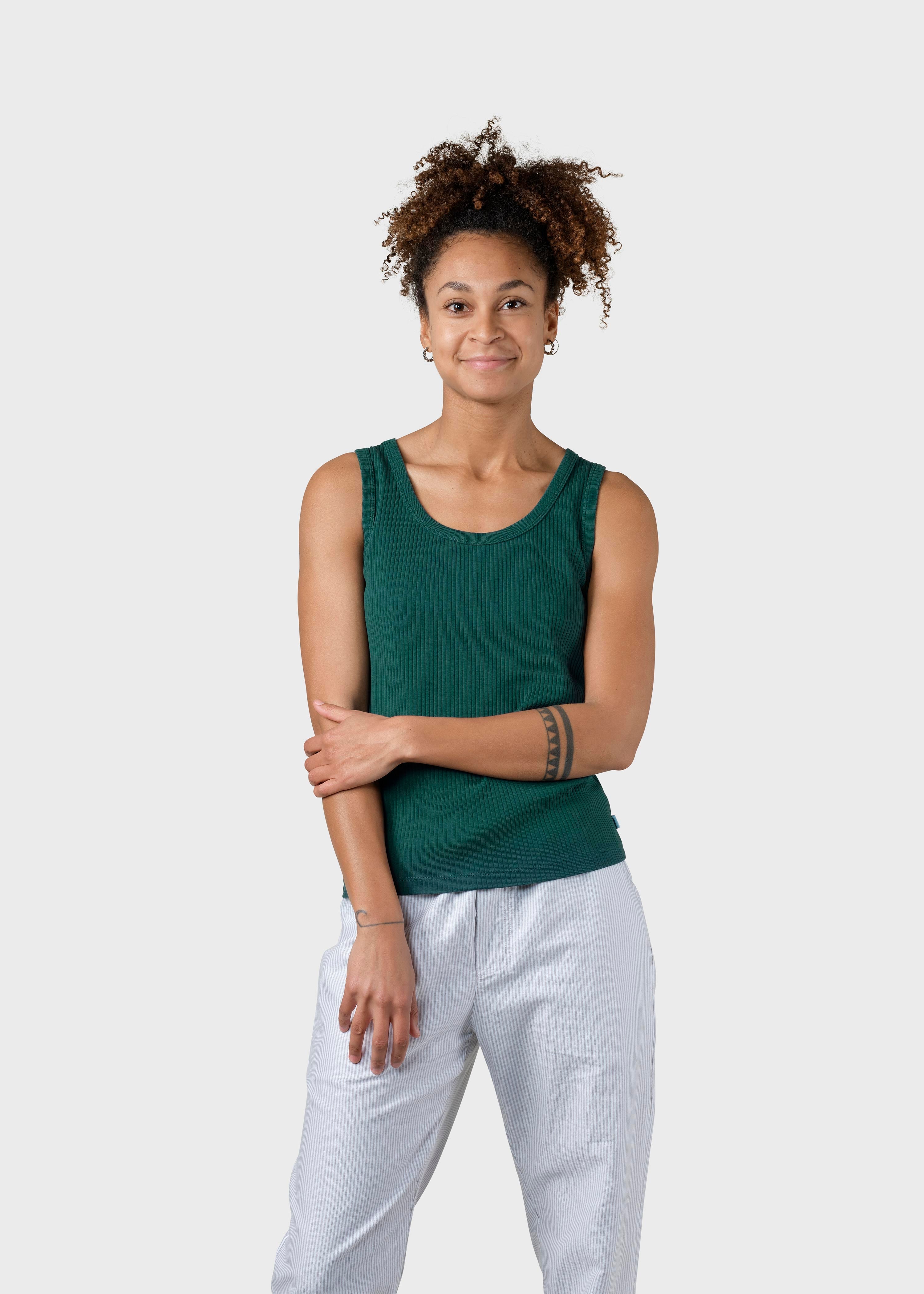 Rib Top - Moss Green
