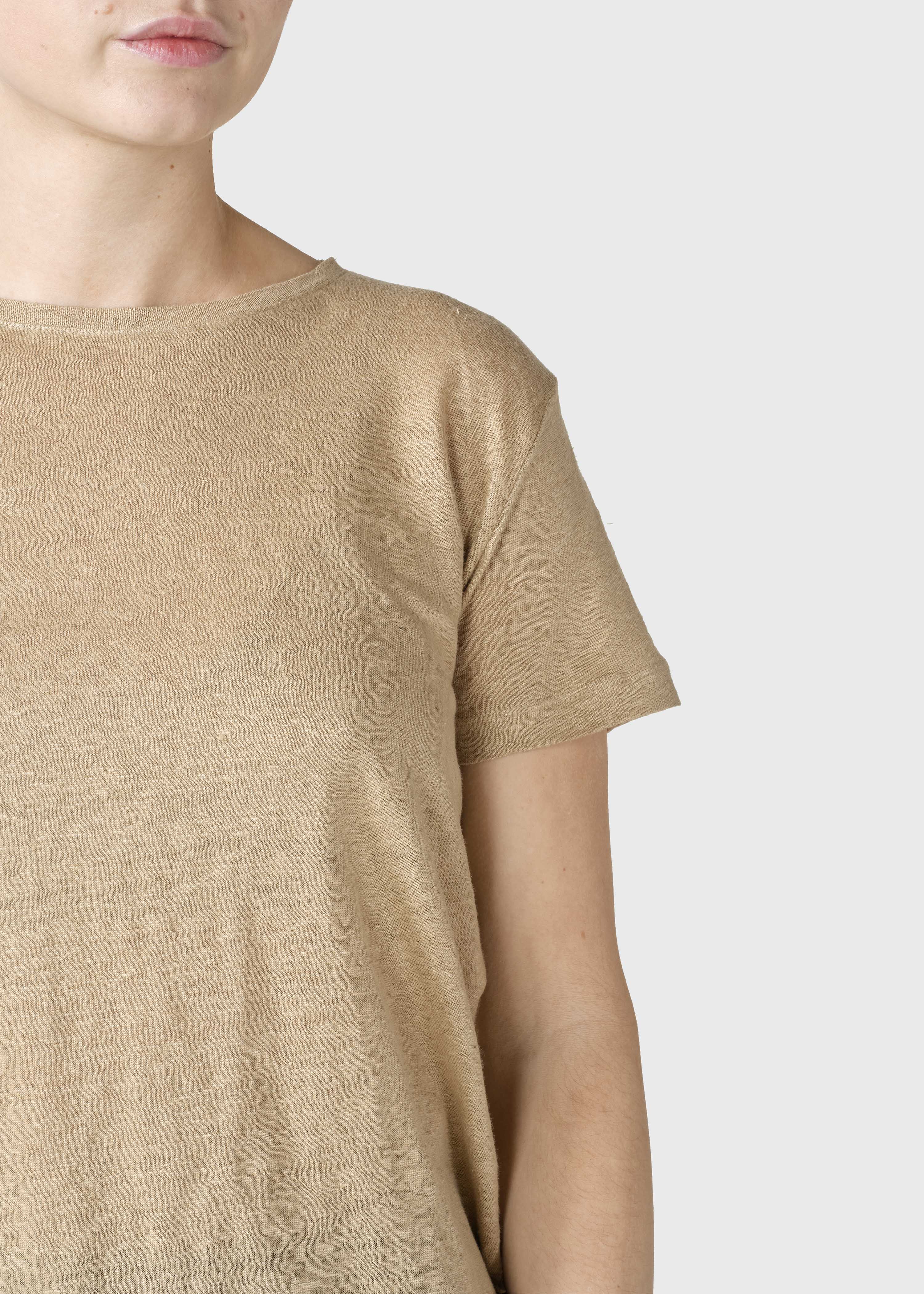 Rikke Linen Tee - Sand
