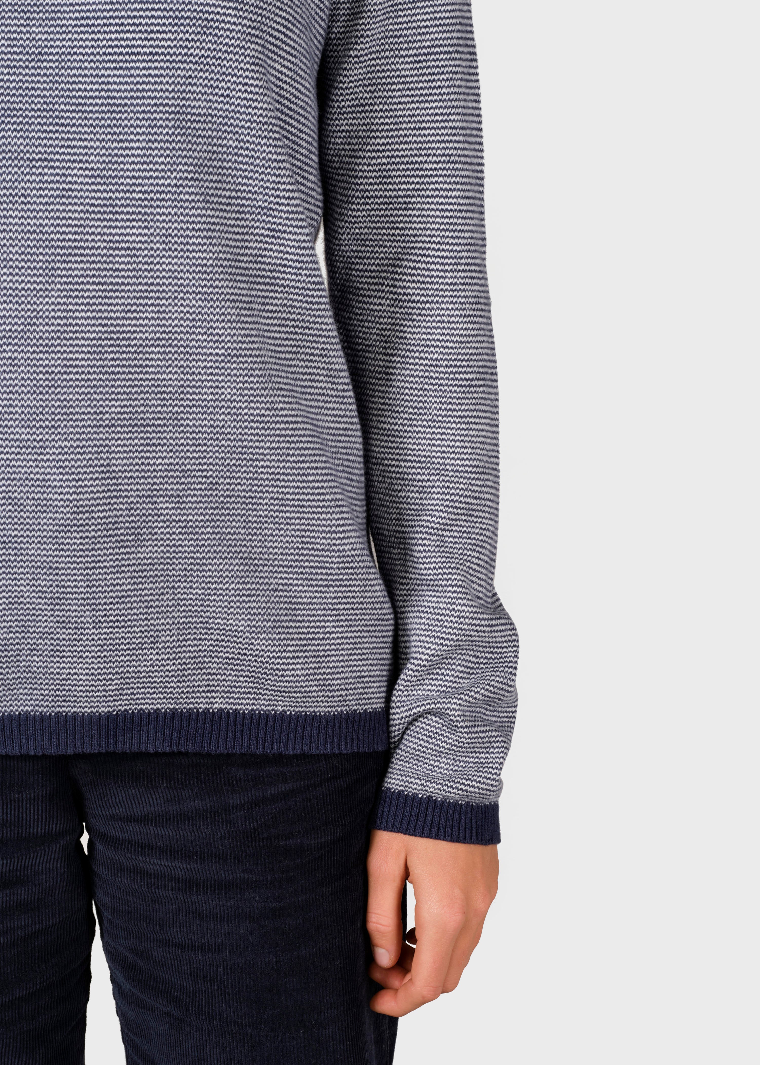 Rosa Knit - Navy/cream