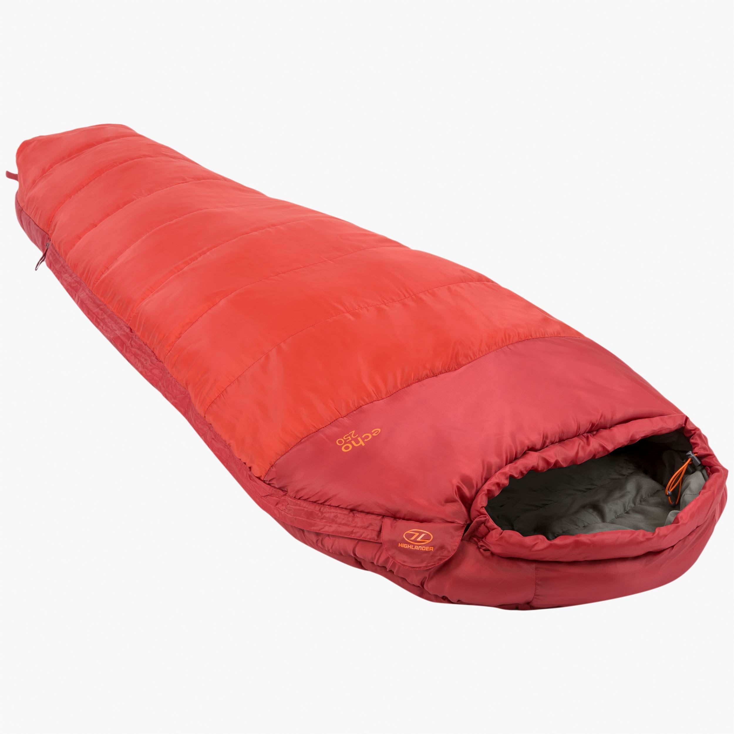 Highlander - Echo 250 Mummy Sleeping Bag, Red