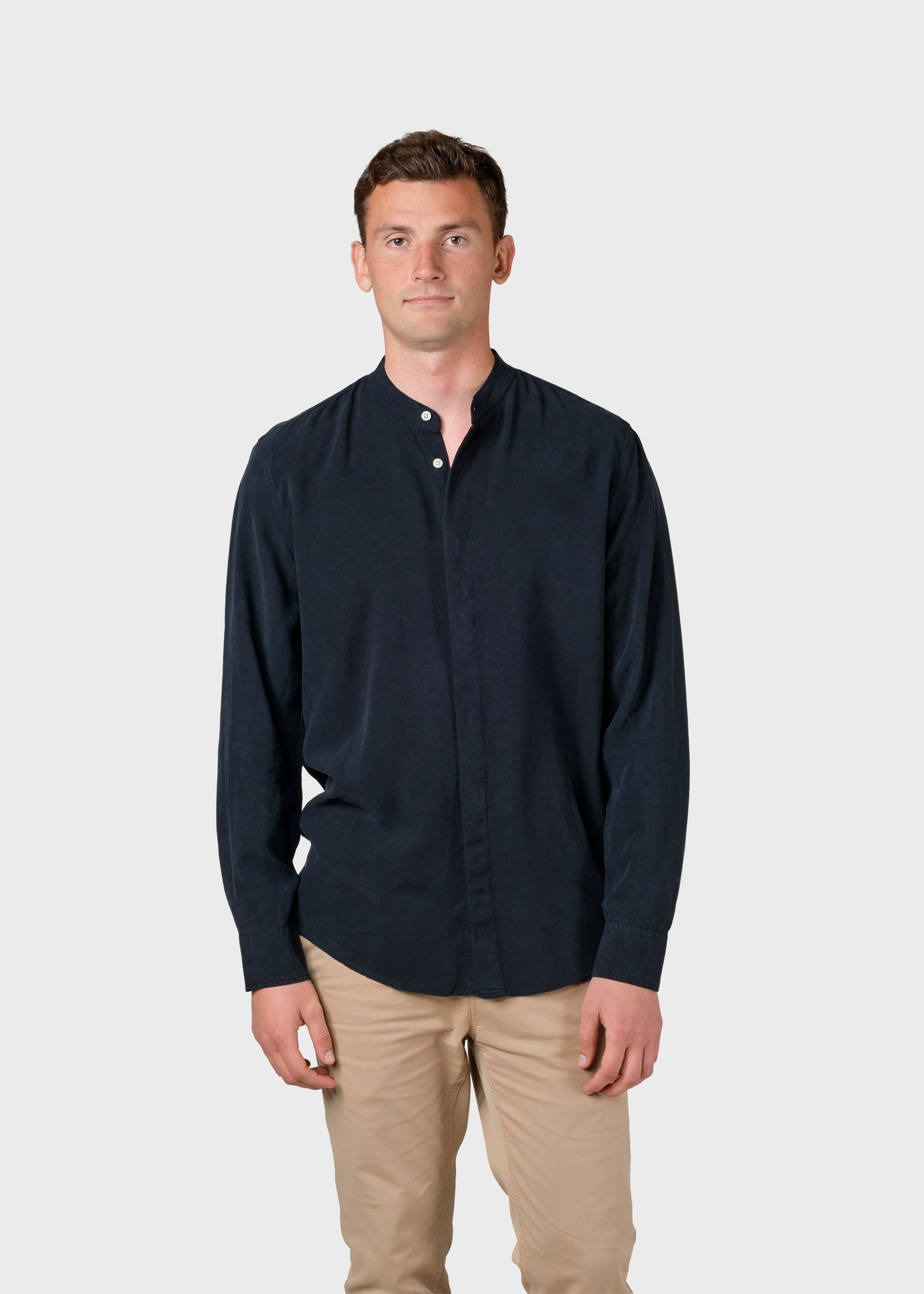 Simon Lyocell Shirt - Navy