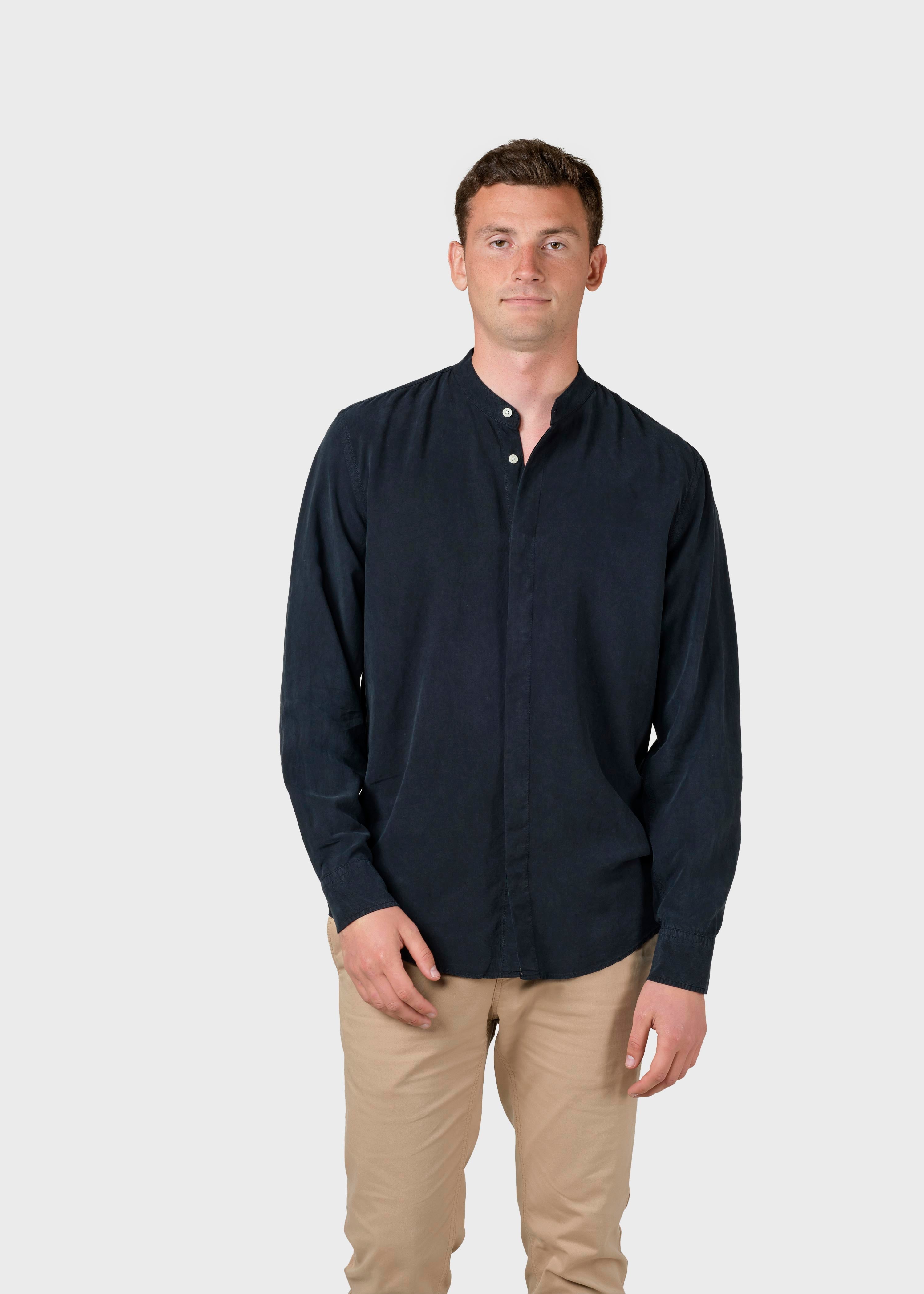 Simon Lyocell Shirt - Navy