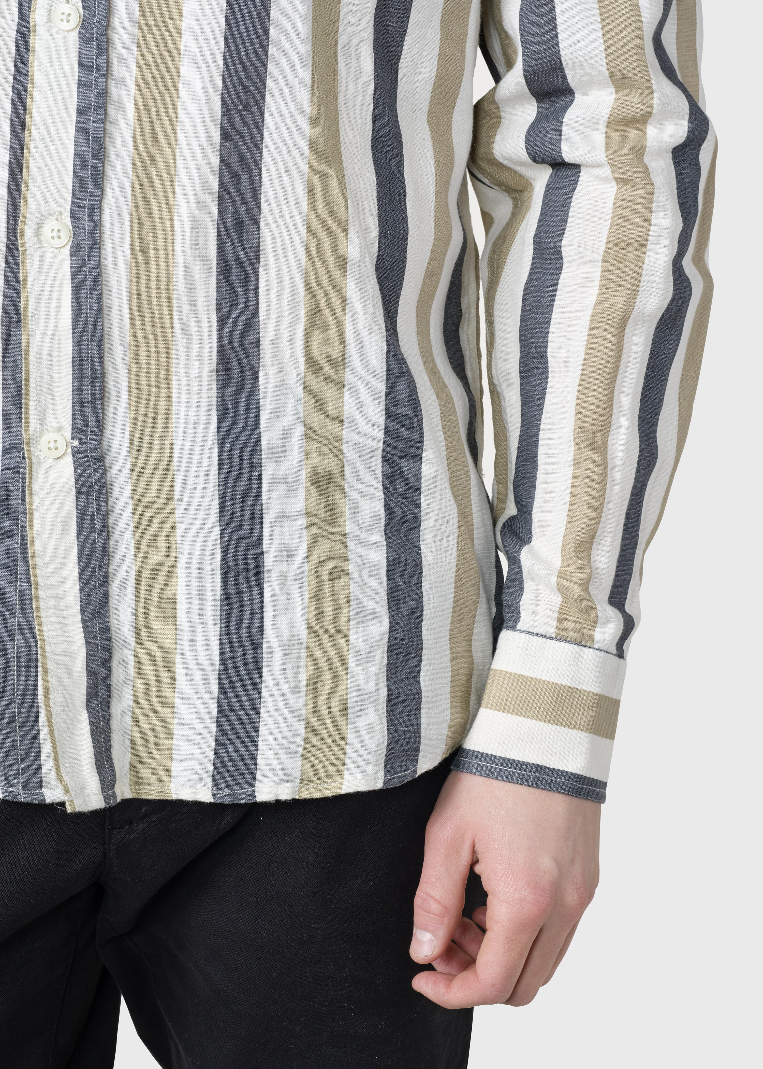 Valdis Shirt - Navy/sand