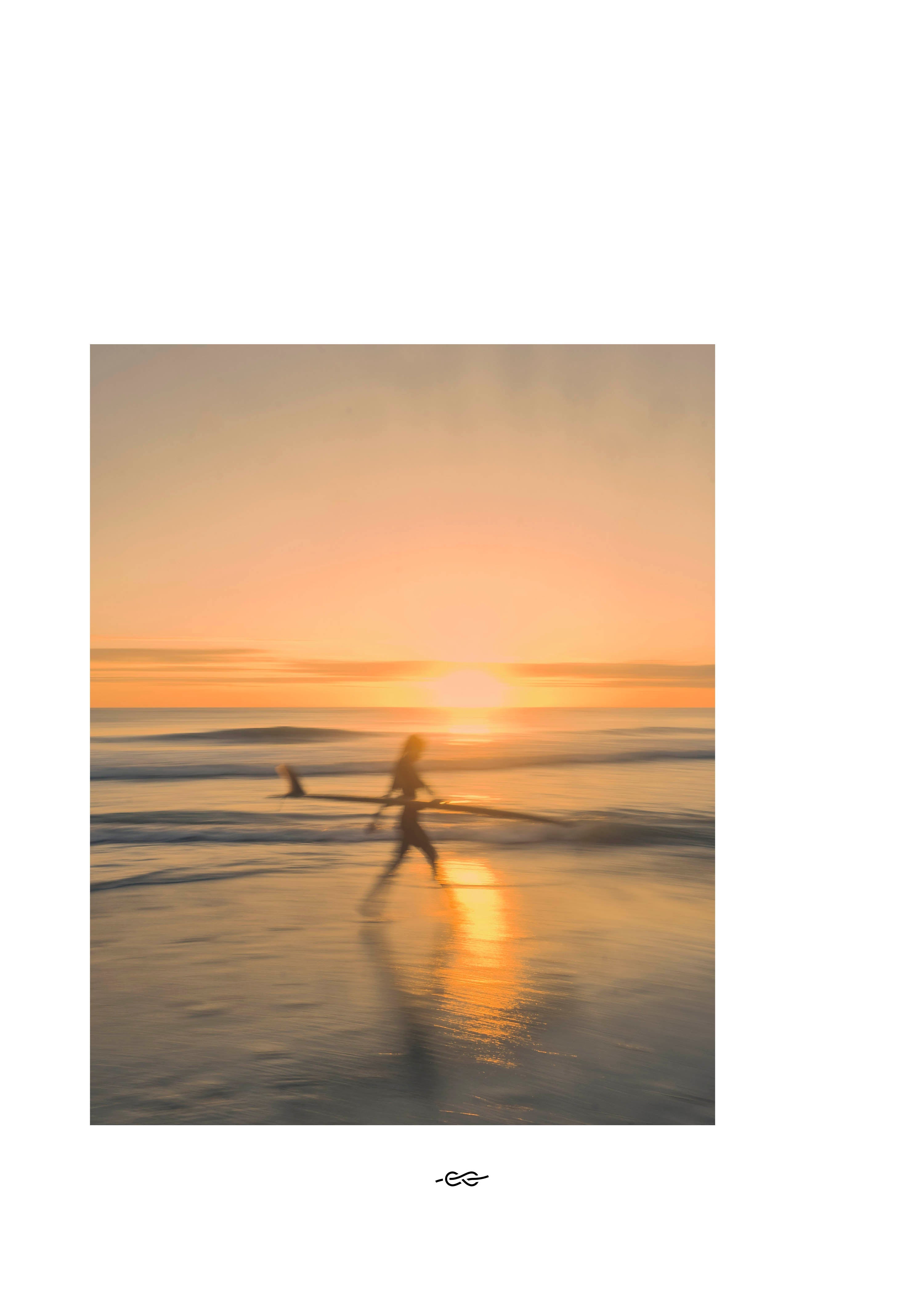 White Space - Sunset Walk 40x50 - Poster