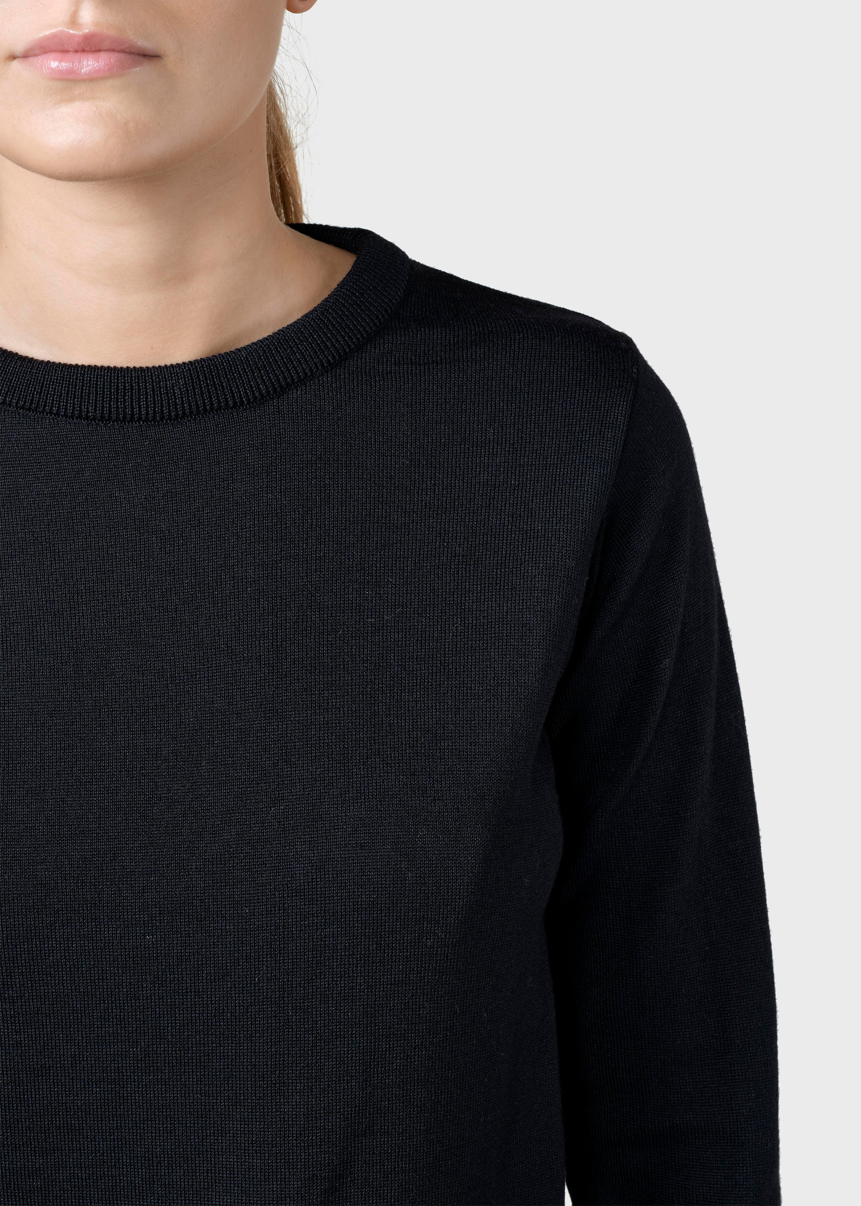 Womens Basic Merino Knit - Black