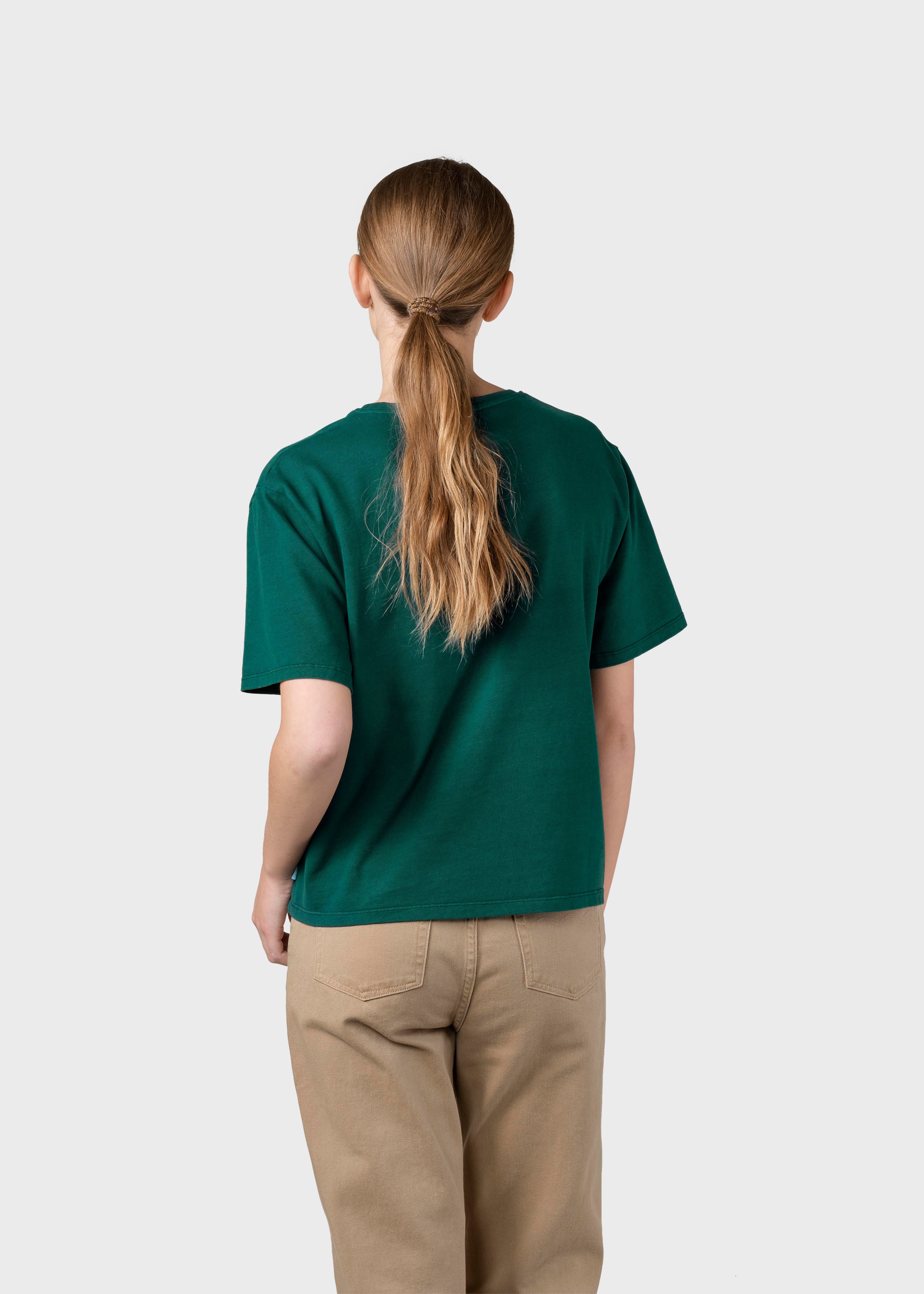 Womens Boxy Tee - Moss Green