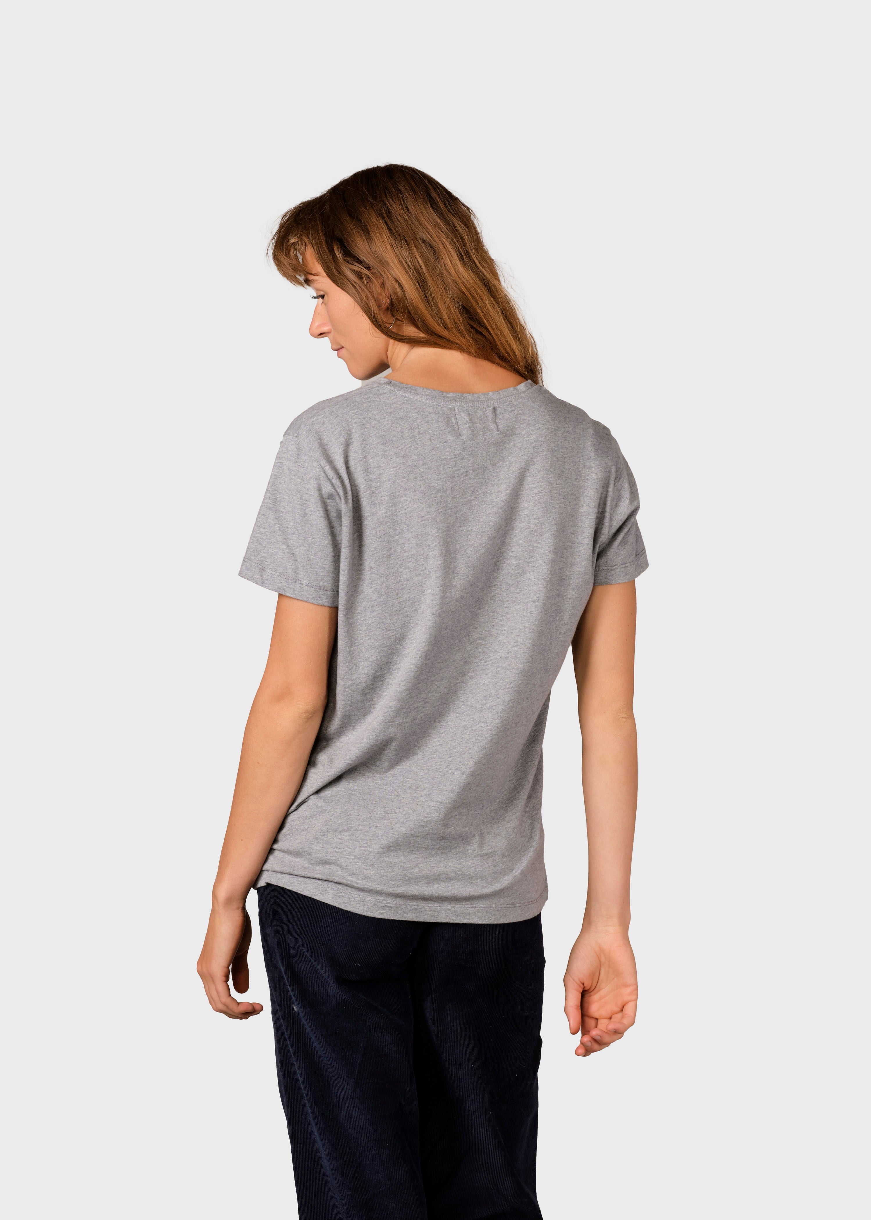 Womens Small Logo Tee - Grey Melange