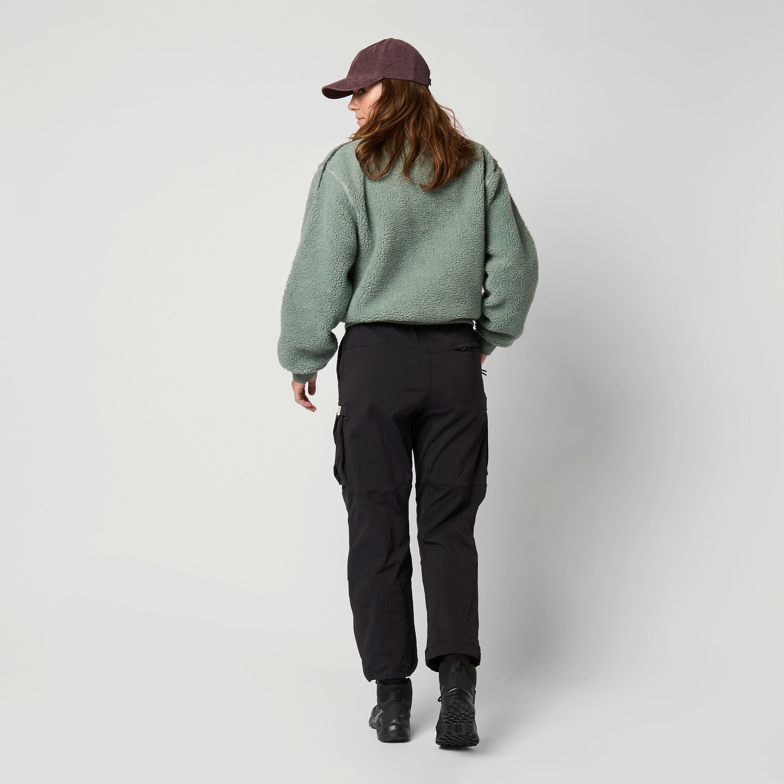 Mystic - Teddy Zip Up Sweat Women - Frozen Green