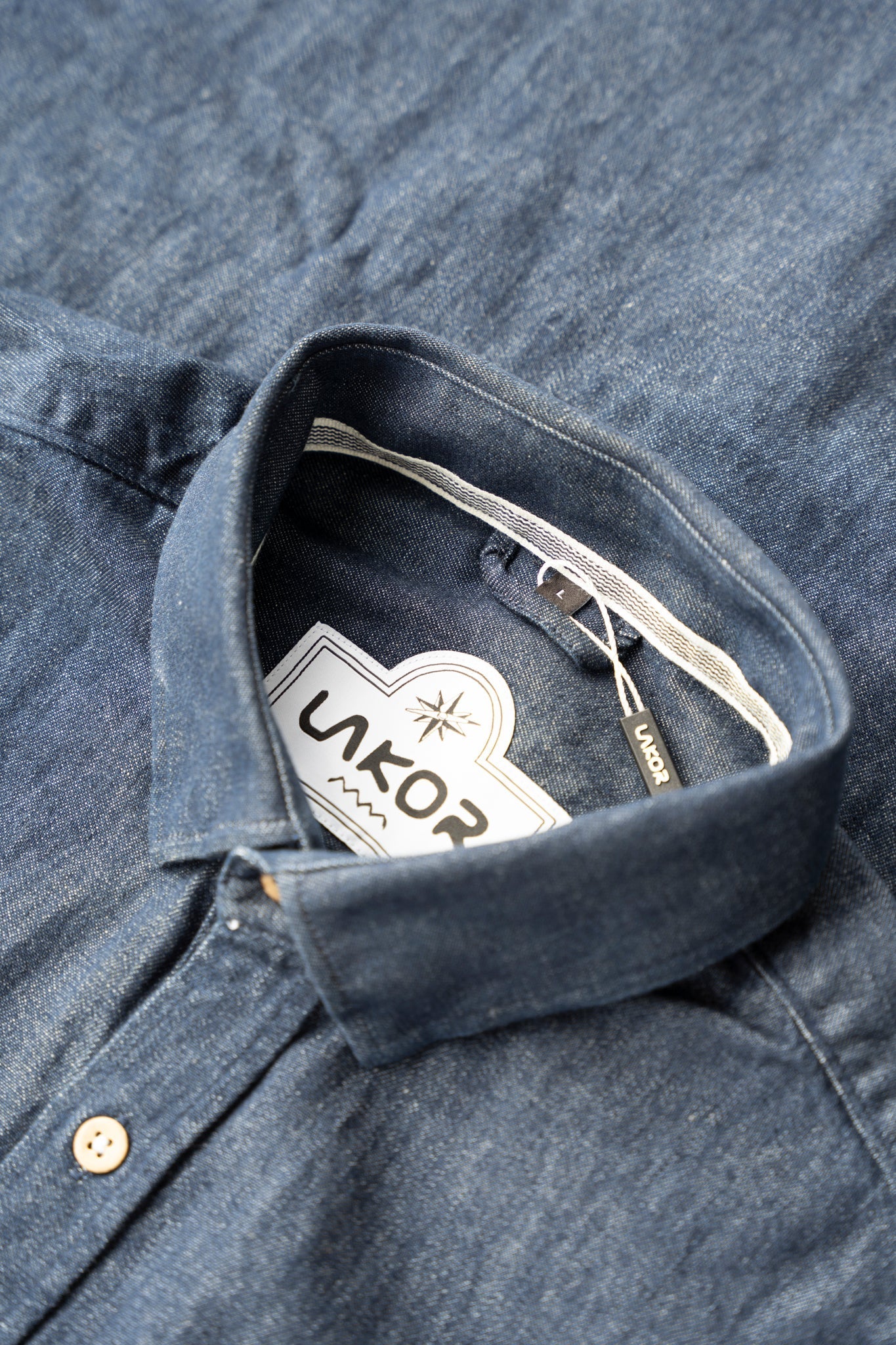 Organic Denim Shirt (Dark Blue) 