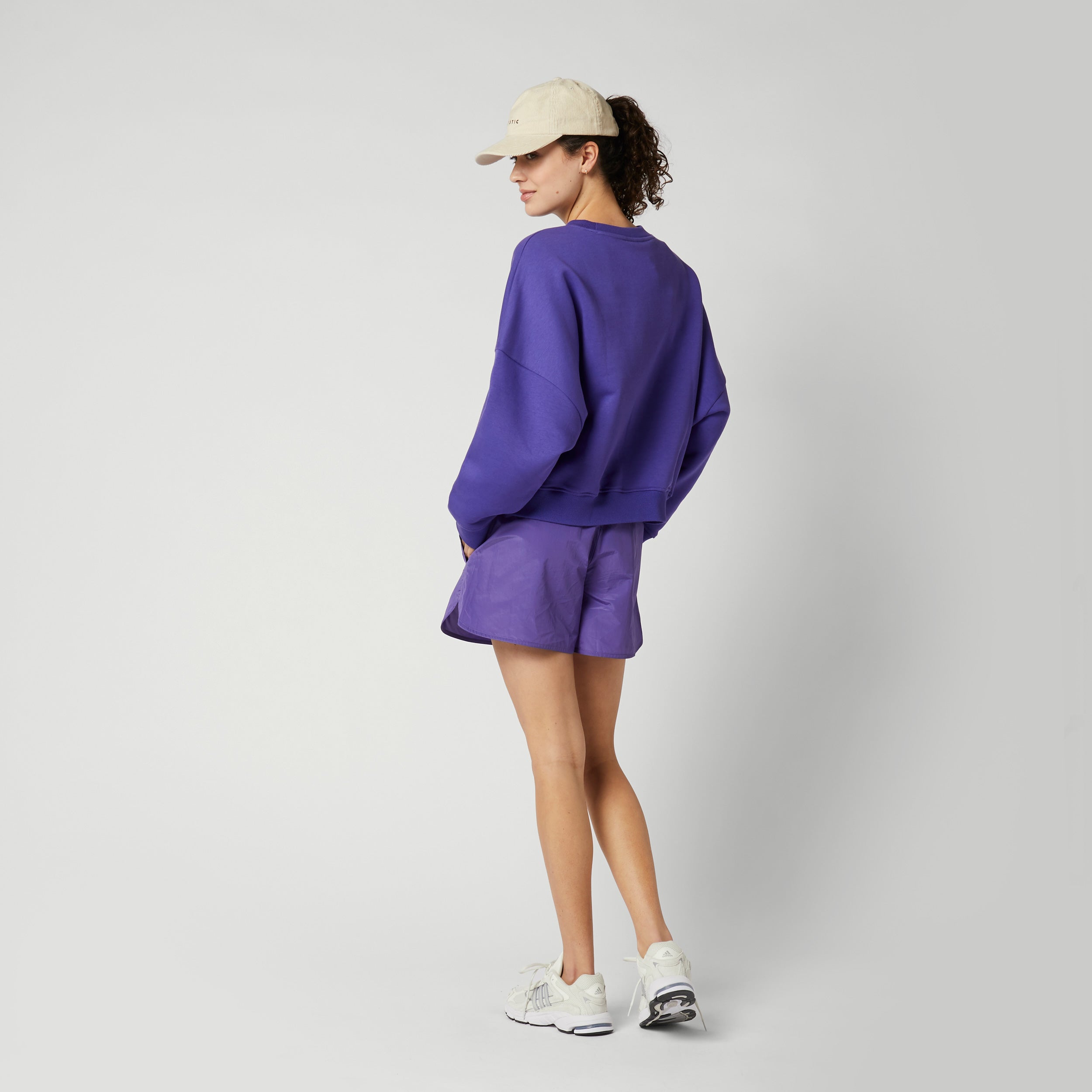 Mystic - Dropped Shoulder Crew Sweat Women - Purple