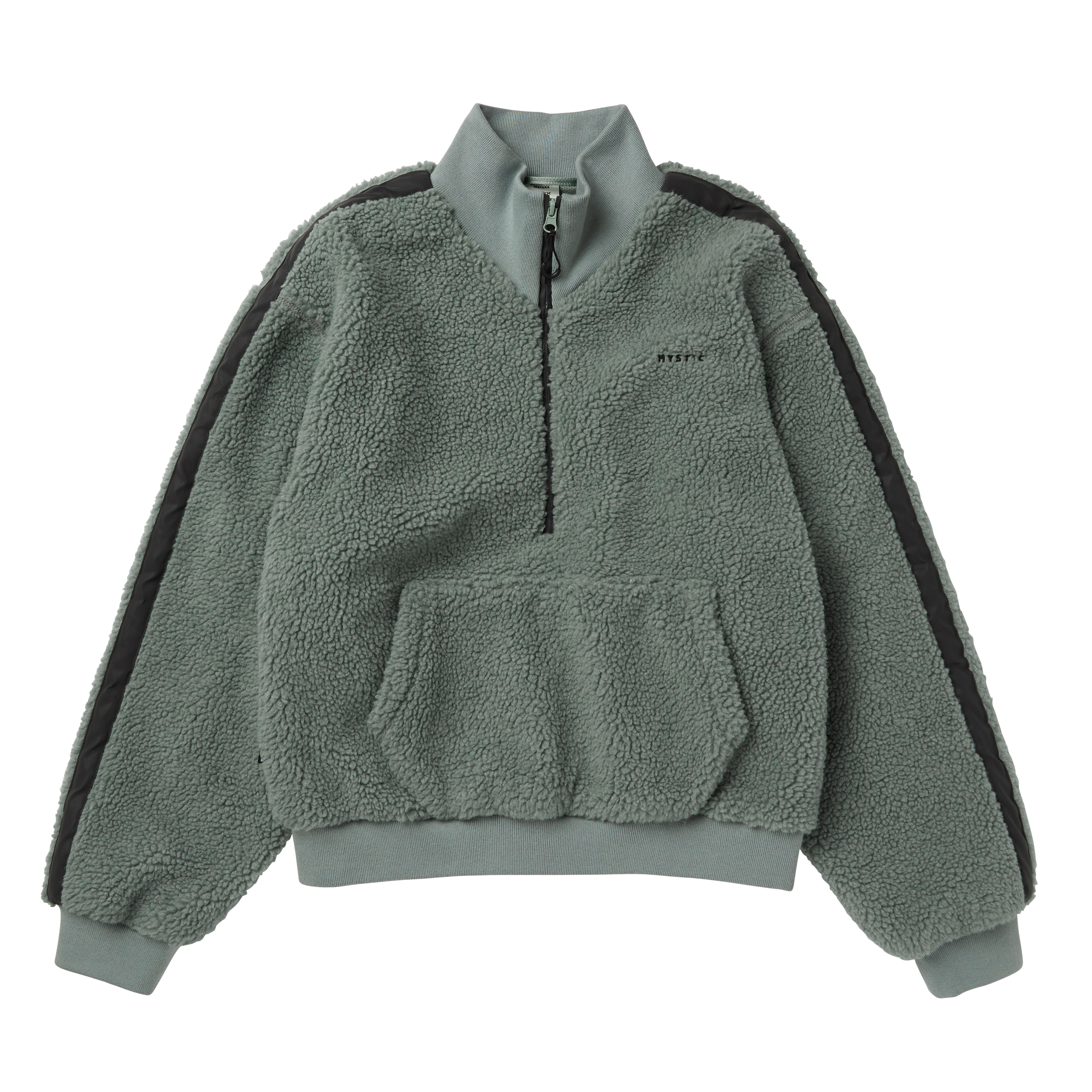 Mystic - Teddy Zip Up Sweat Women - Frozen Green