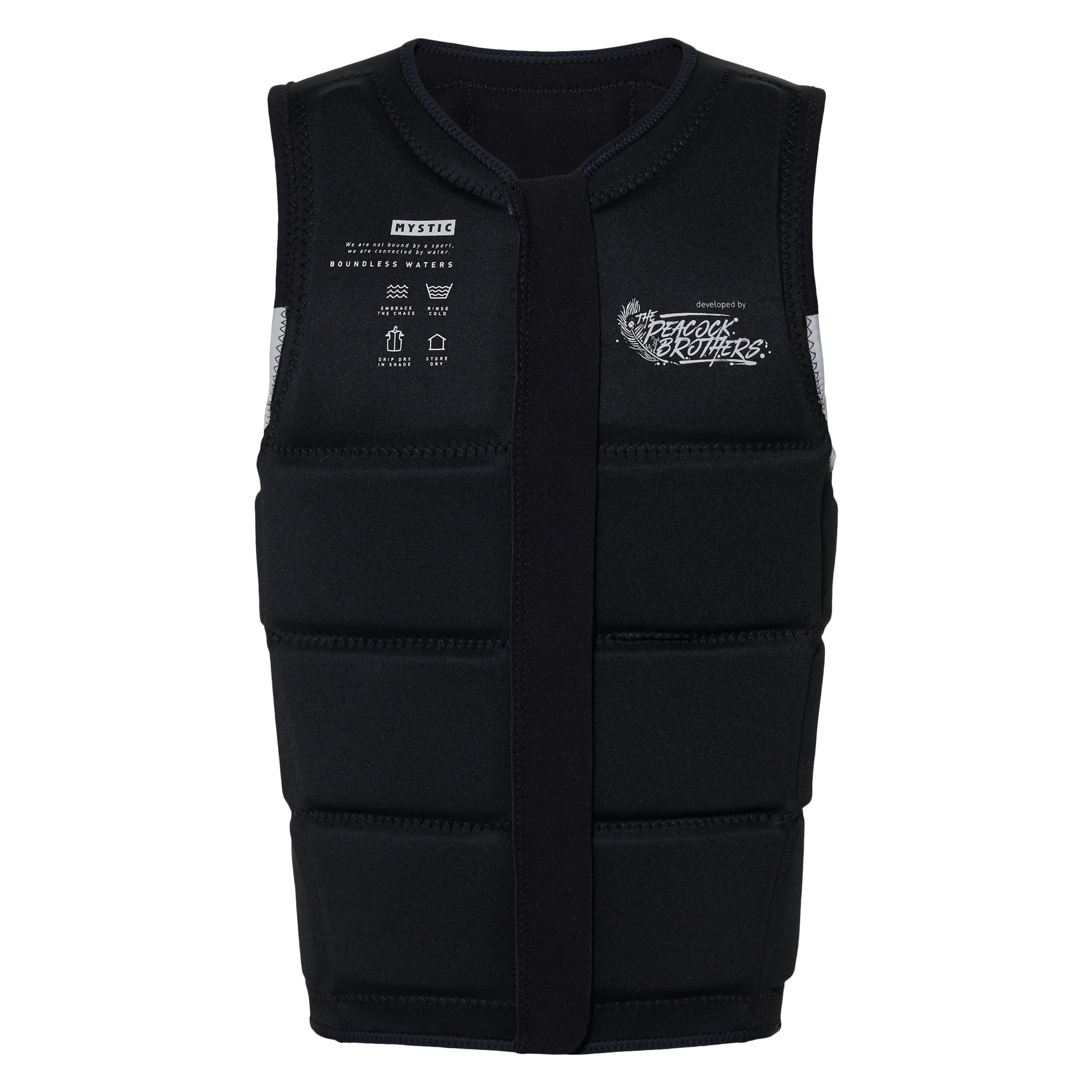 Peacock Impact Weste Fzip Wake 2024 – Schwarz/Weiß