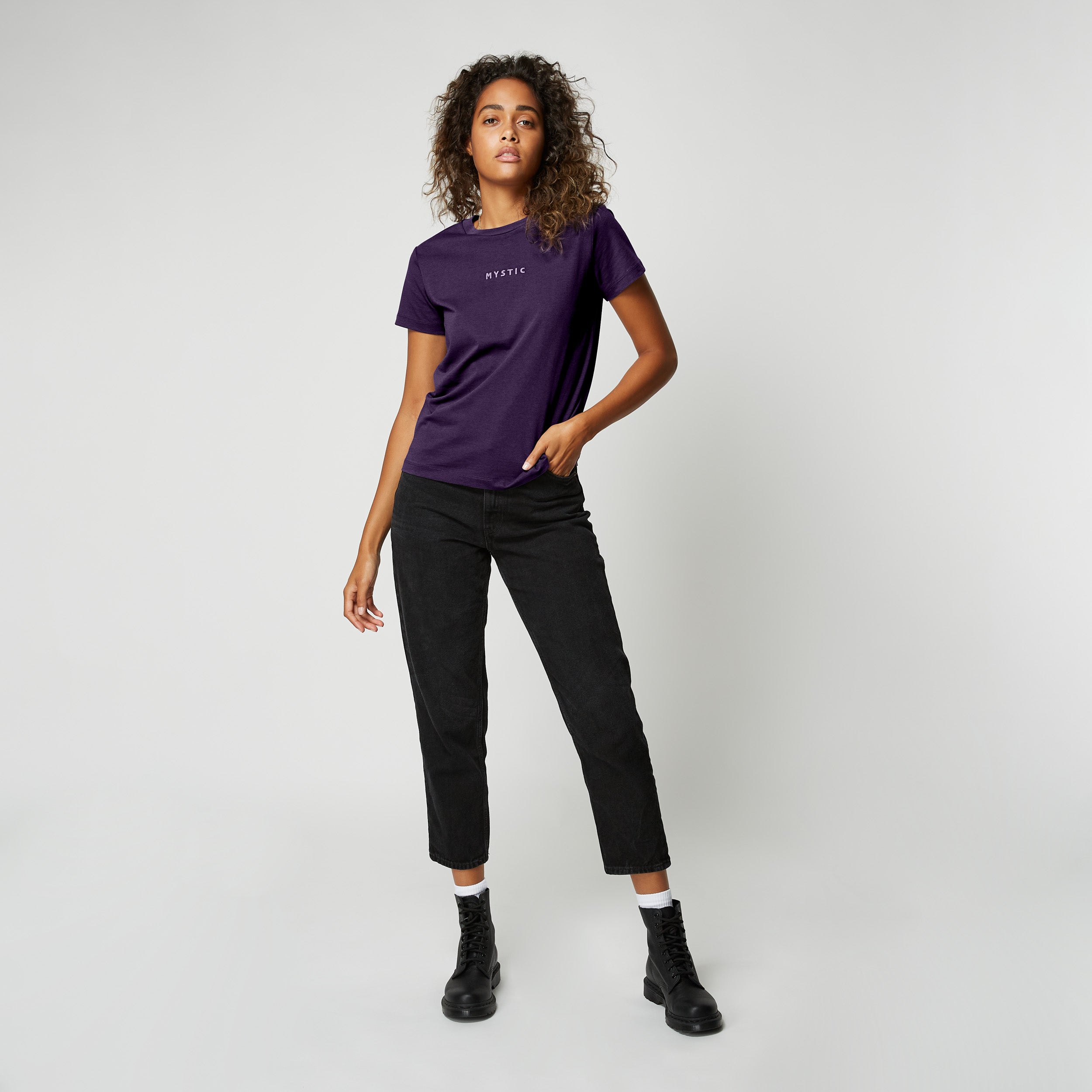 Mystic - Brand Tee Damen - Deep Purple