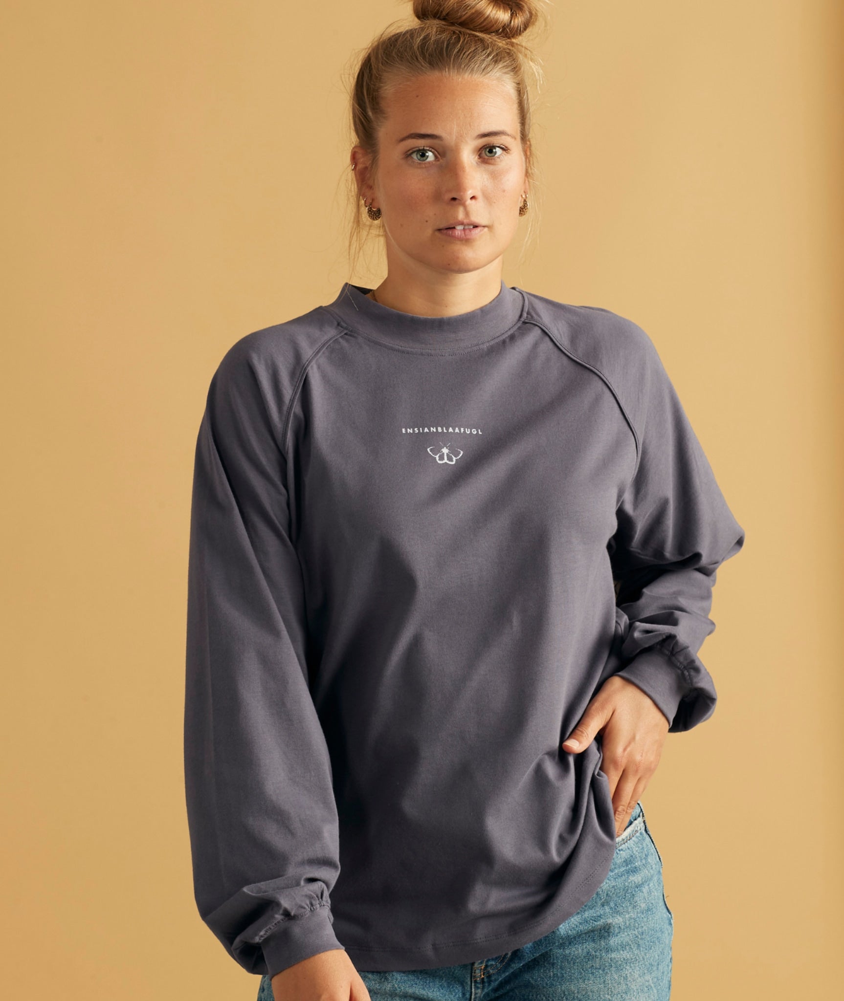 11058 | Love Gentian Esther Women'S Ls Tee | Stone Purple