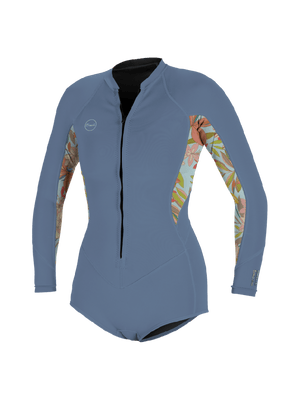 O'neill Wms Bahia 2/1 Front Zip L/S Short Spring - infinity/dalia/infinity