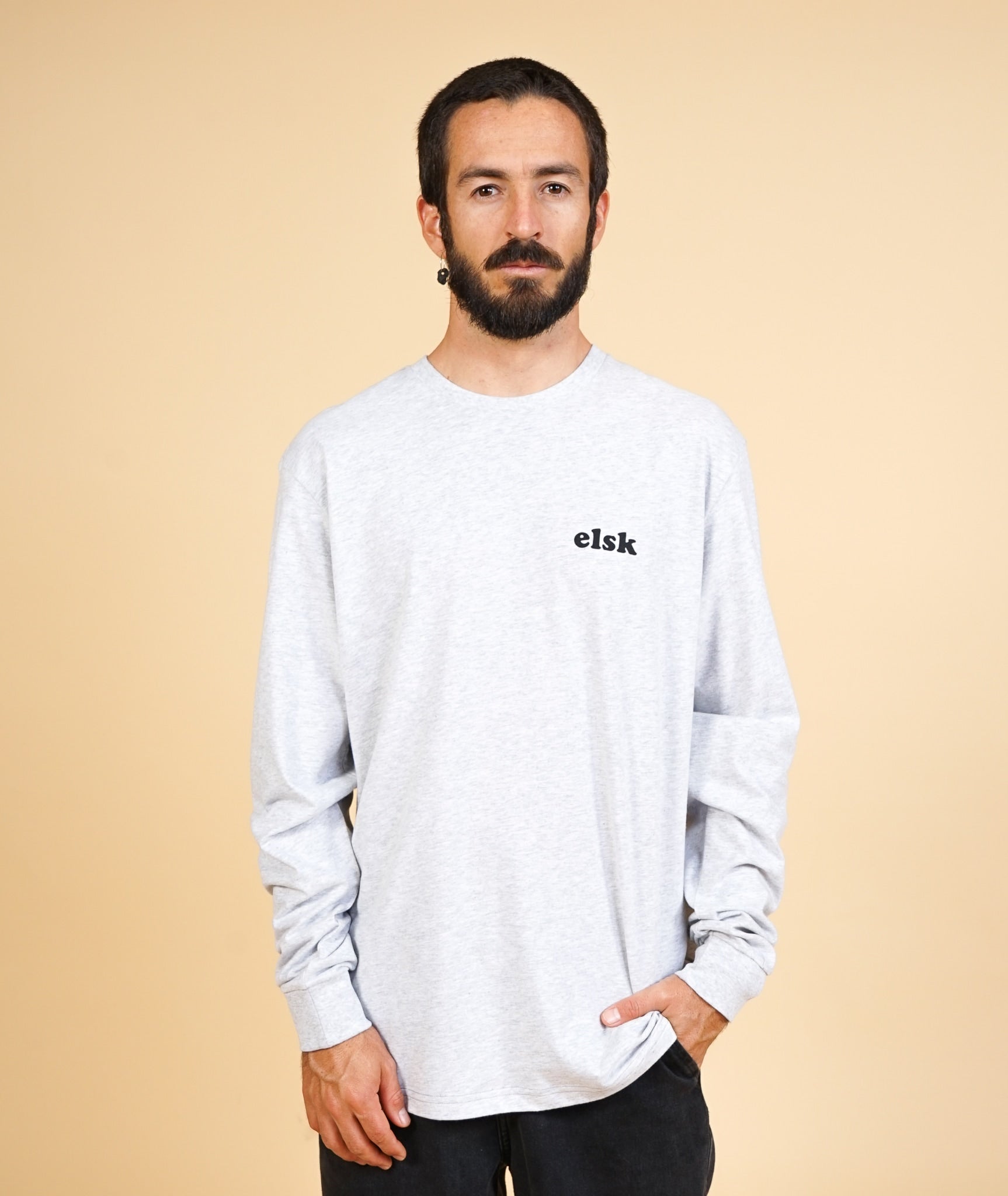 Somewhere Bp Men'S Brushed LS T-Shirt