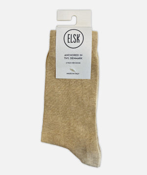 09004 | Elsk® Oak Socks. 2-Pack | Warm sand