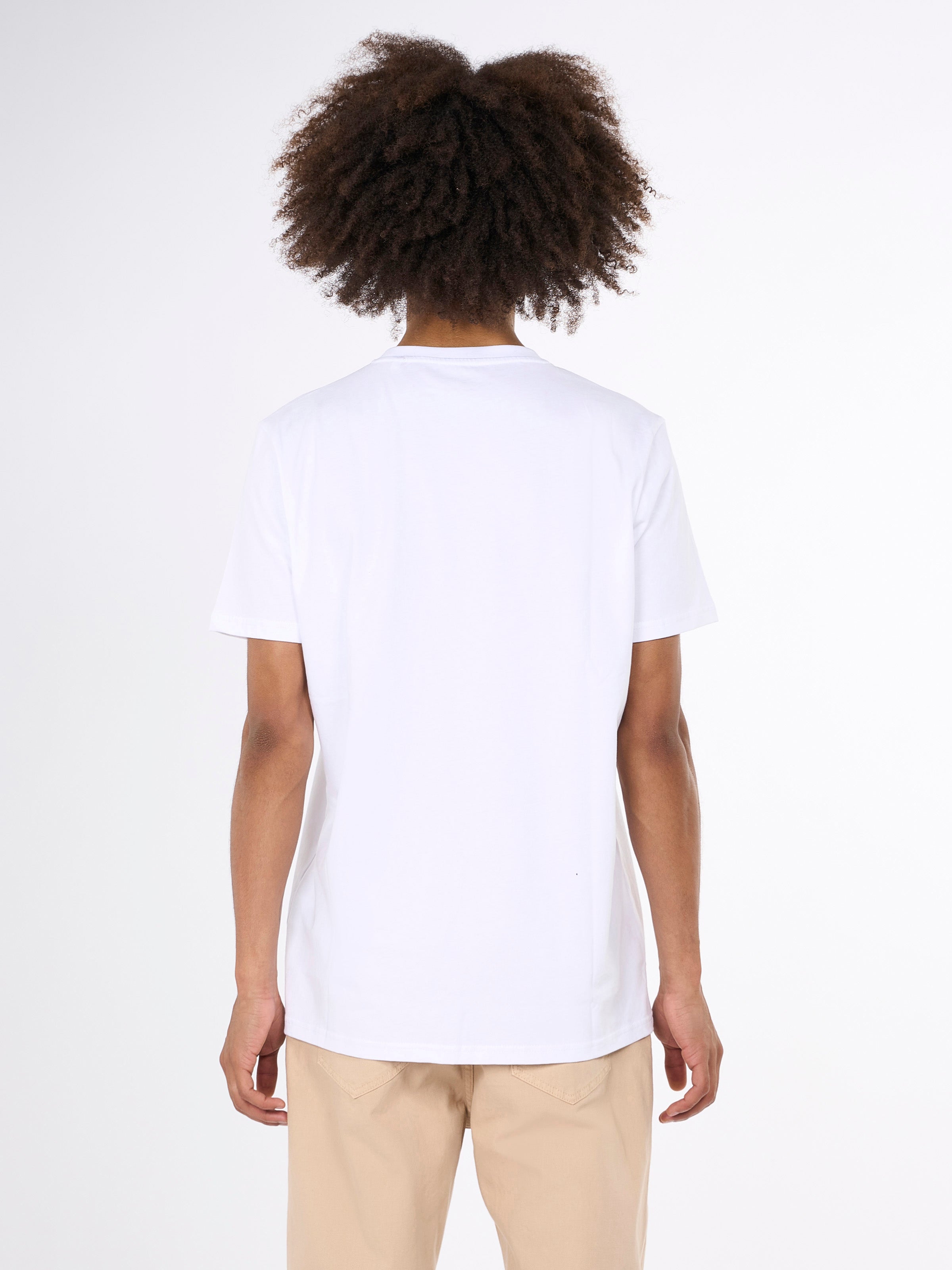 Kenntnisgecotton Bekleidung - regulärer Wal vordere Druck t -Shirt - Gots/Vegan - hellweiß
