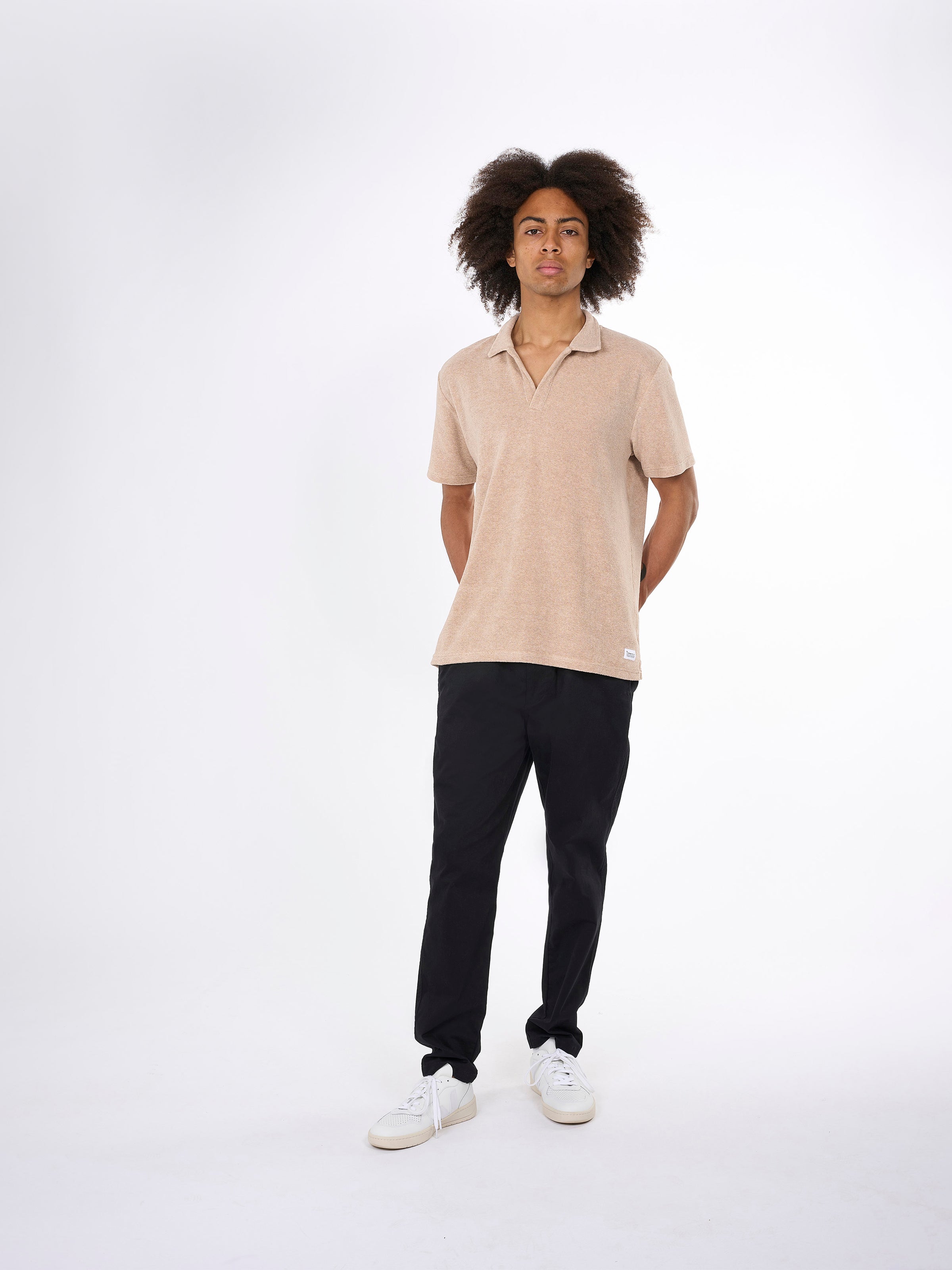 Kenntnisgecotton Bekleidung - Terry Polo - Gots/Vegan - Safari