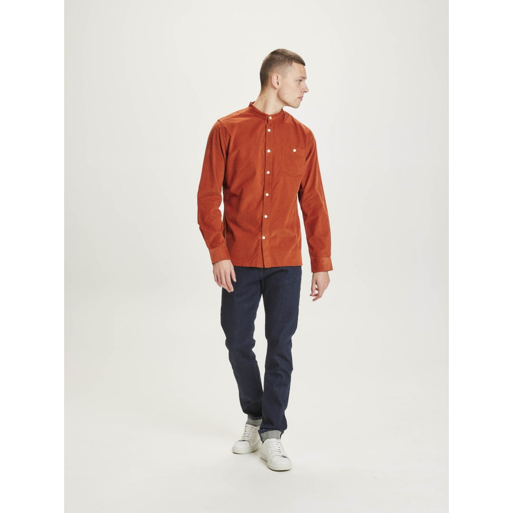 Knowledge Cotton Apparel ELDER baby cord shirt Arabia Spice