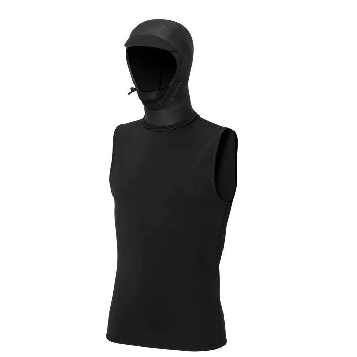 Mystisches Neopren -Oberteil mit Motorhaube 3/2mm - Schwarz