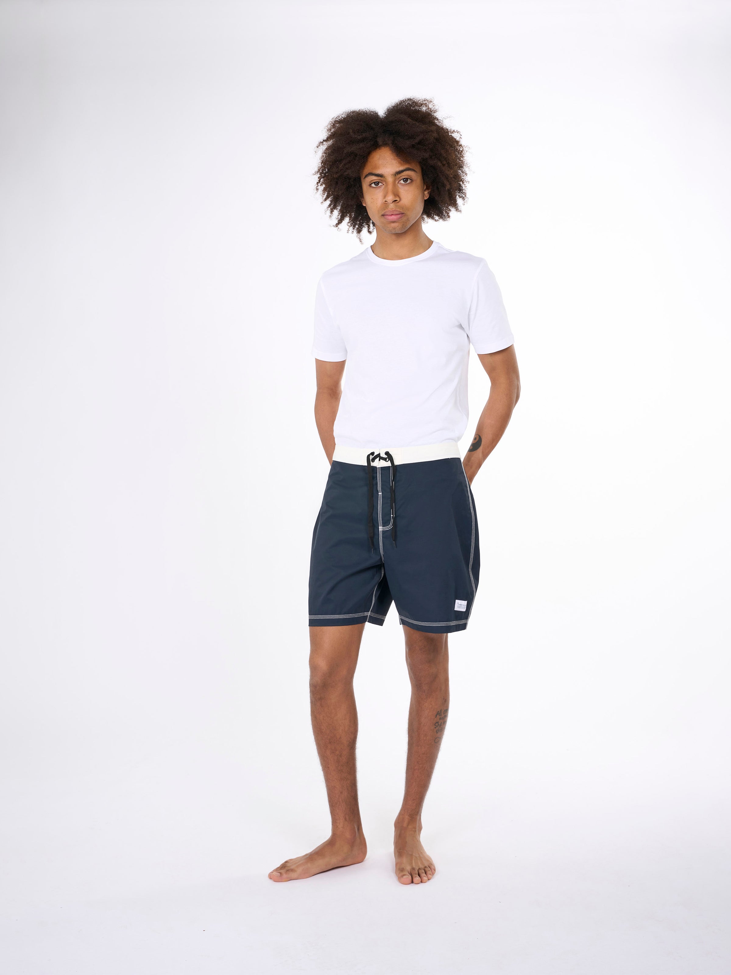 KnowledgeCotton Apparel - Board swim shirts - GRS/Vegan PETA - Total Eclipse