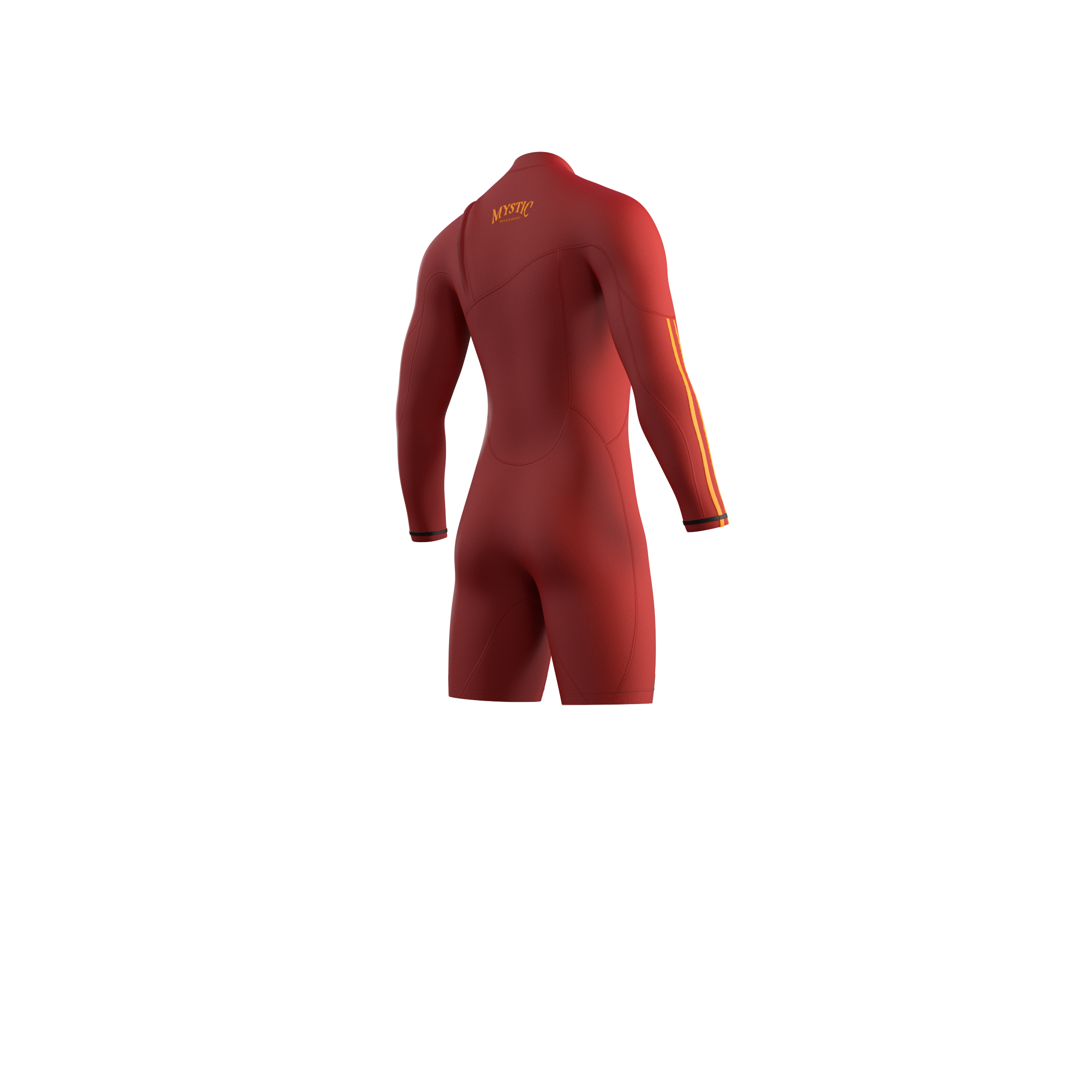 Mystic - The One Longarm Shorty 3/2mm Zipfree - Röd