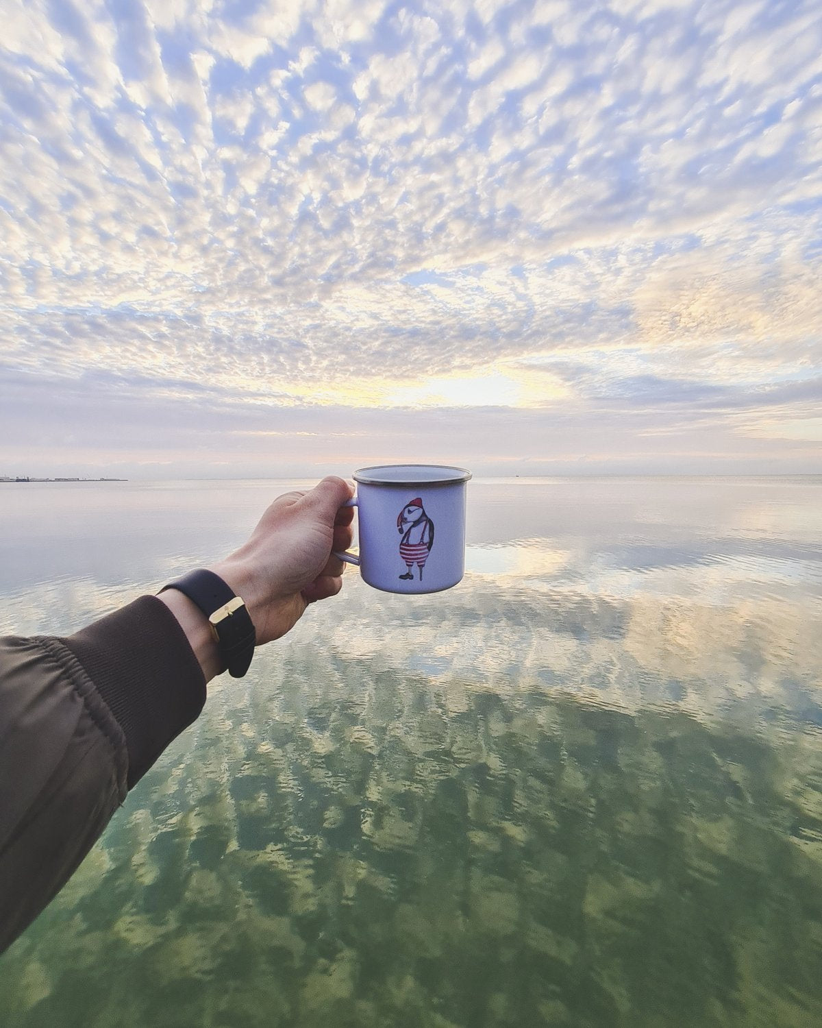 Lakor - Atlantic puffin Emaljekrus