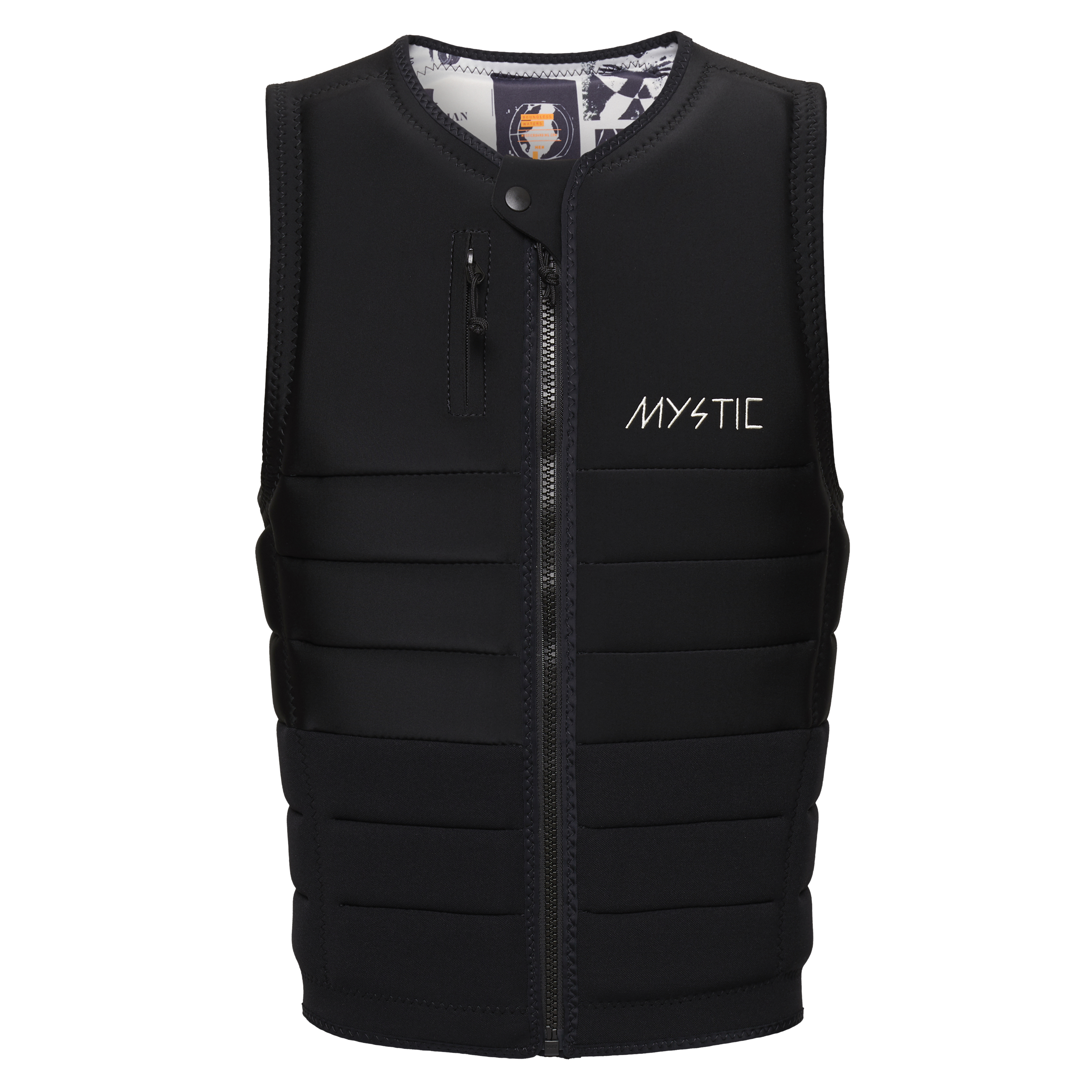 Mystic - The Dom Impact Vest Fzip Wake - Svart