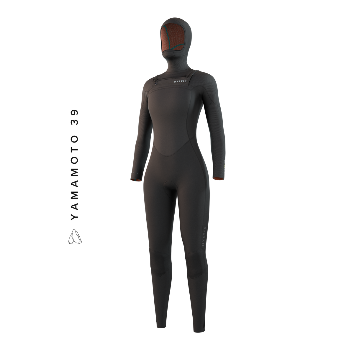 Mystic - Gem Hooded Fullsuit 6/4/3mm DFzip Women - Black