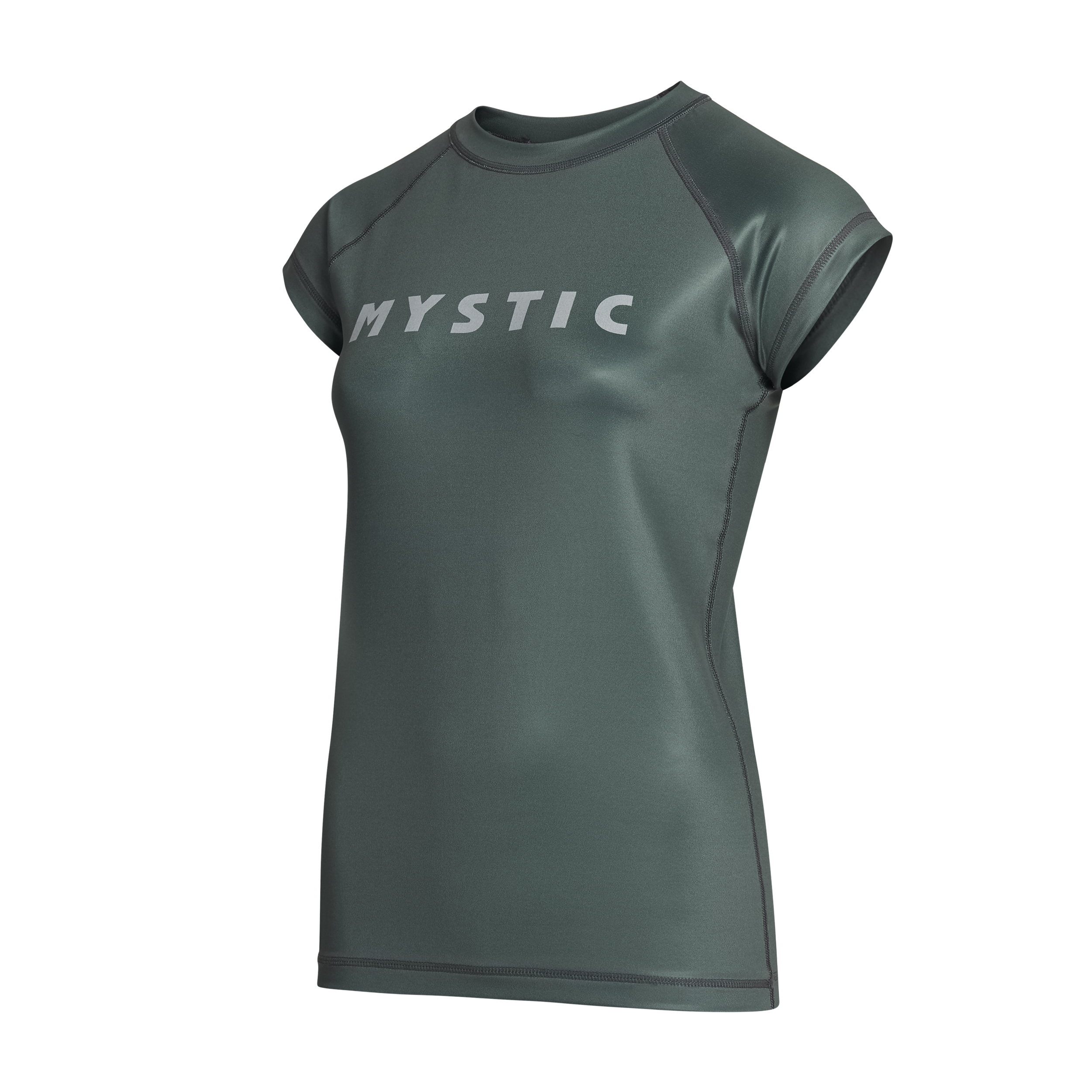 Mystic - Star S/S Rash Vest Dam - Dark Olive