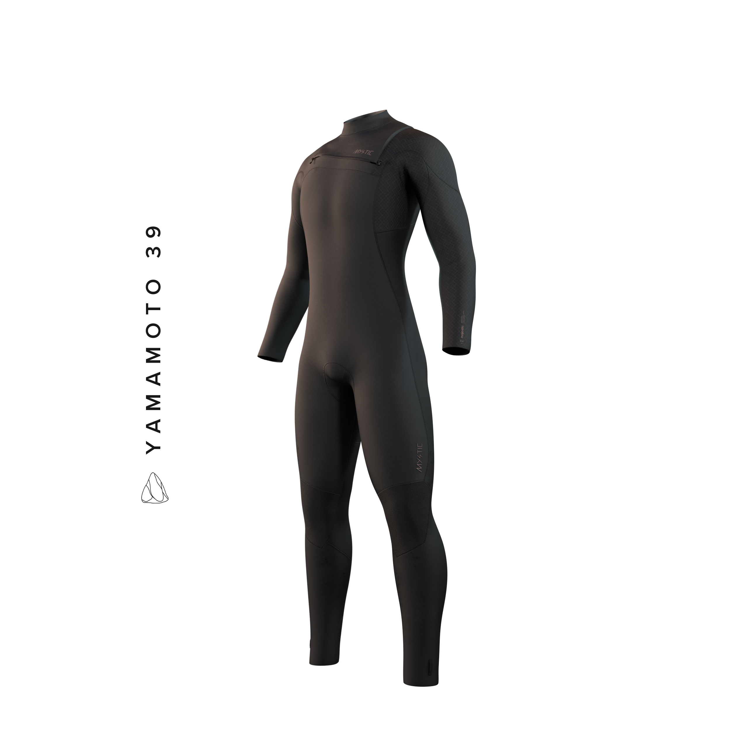 Mystic - Majestic Fullsuit 5/4mm Fzip - Svart