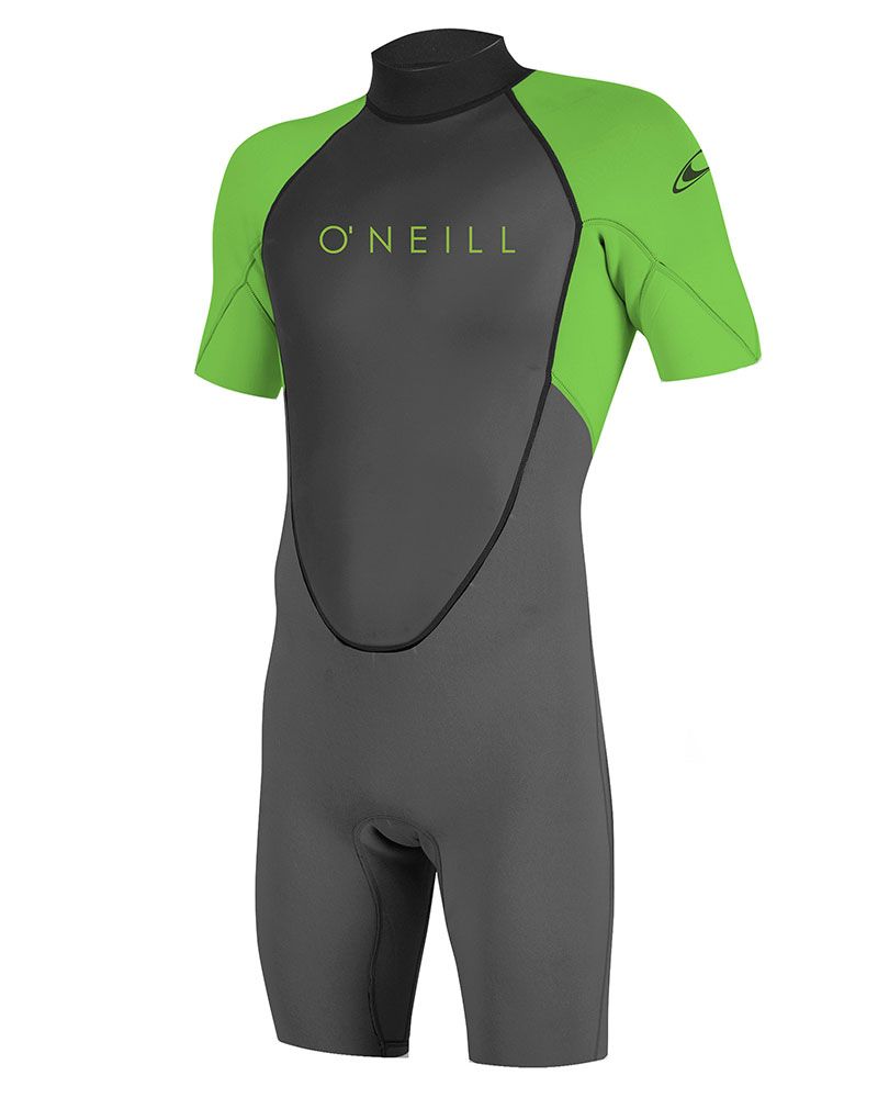 O'Neill Youth Reactor II 2mm Back Zip S/S Spring graphite / dayglo