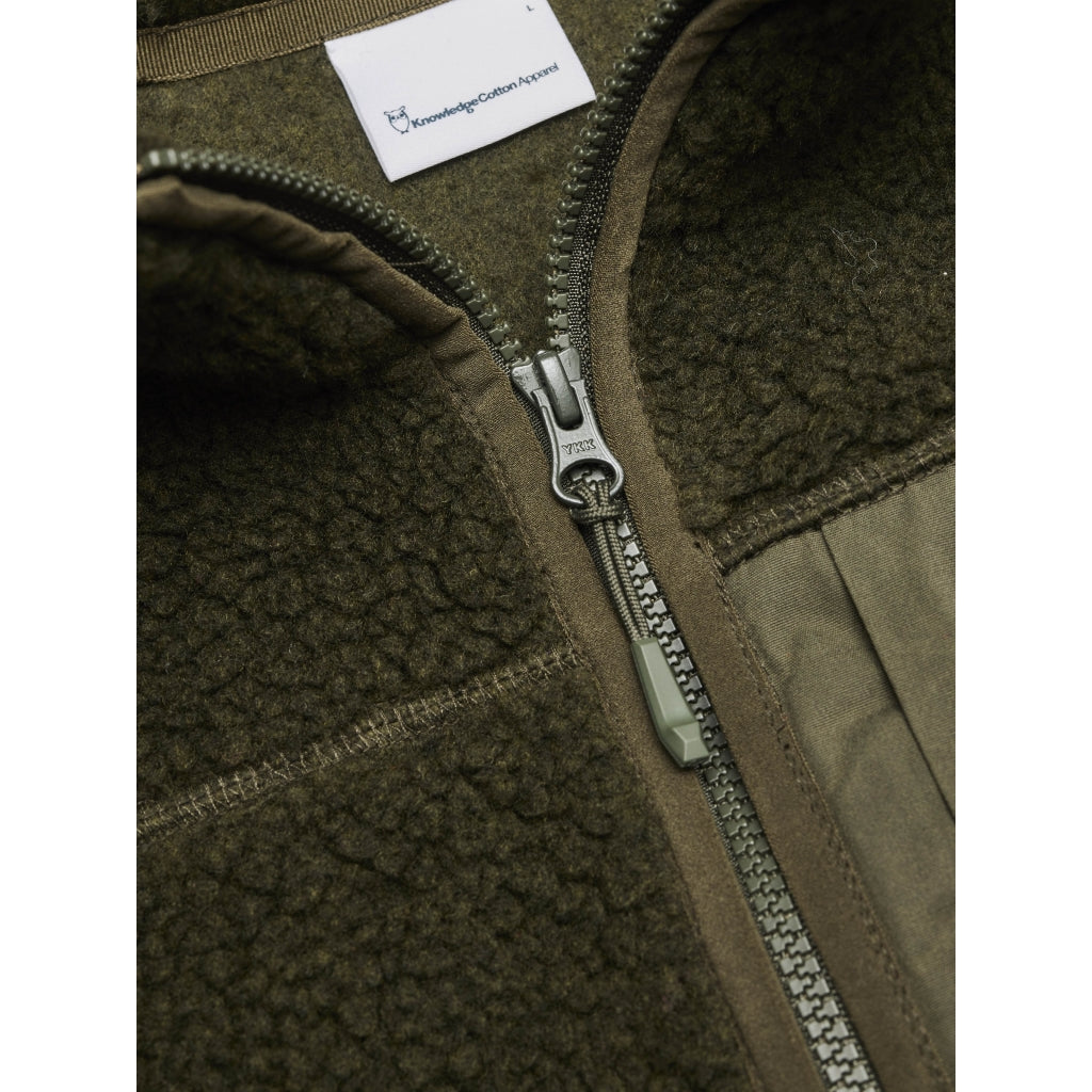 KnowledgeCotton Apparel ELM Teddyfleecejacke – GRS/Vegan