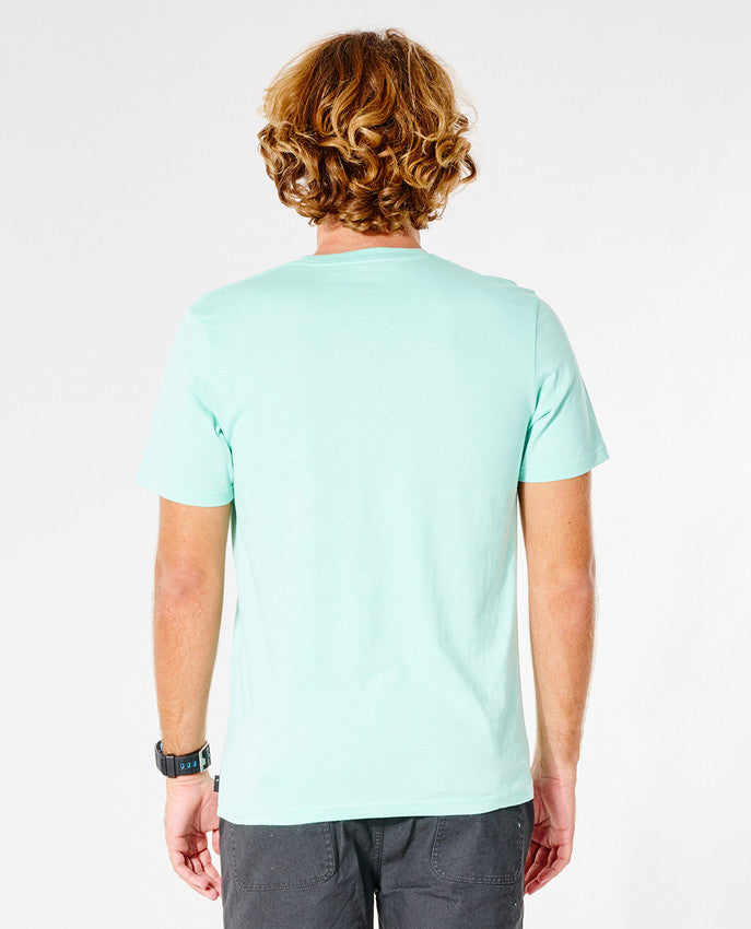 RIP Curl - Big Mumma Icon Tee - gewaschener Aqua