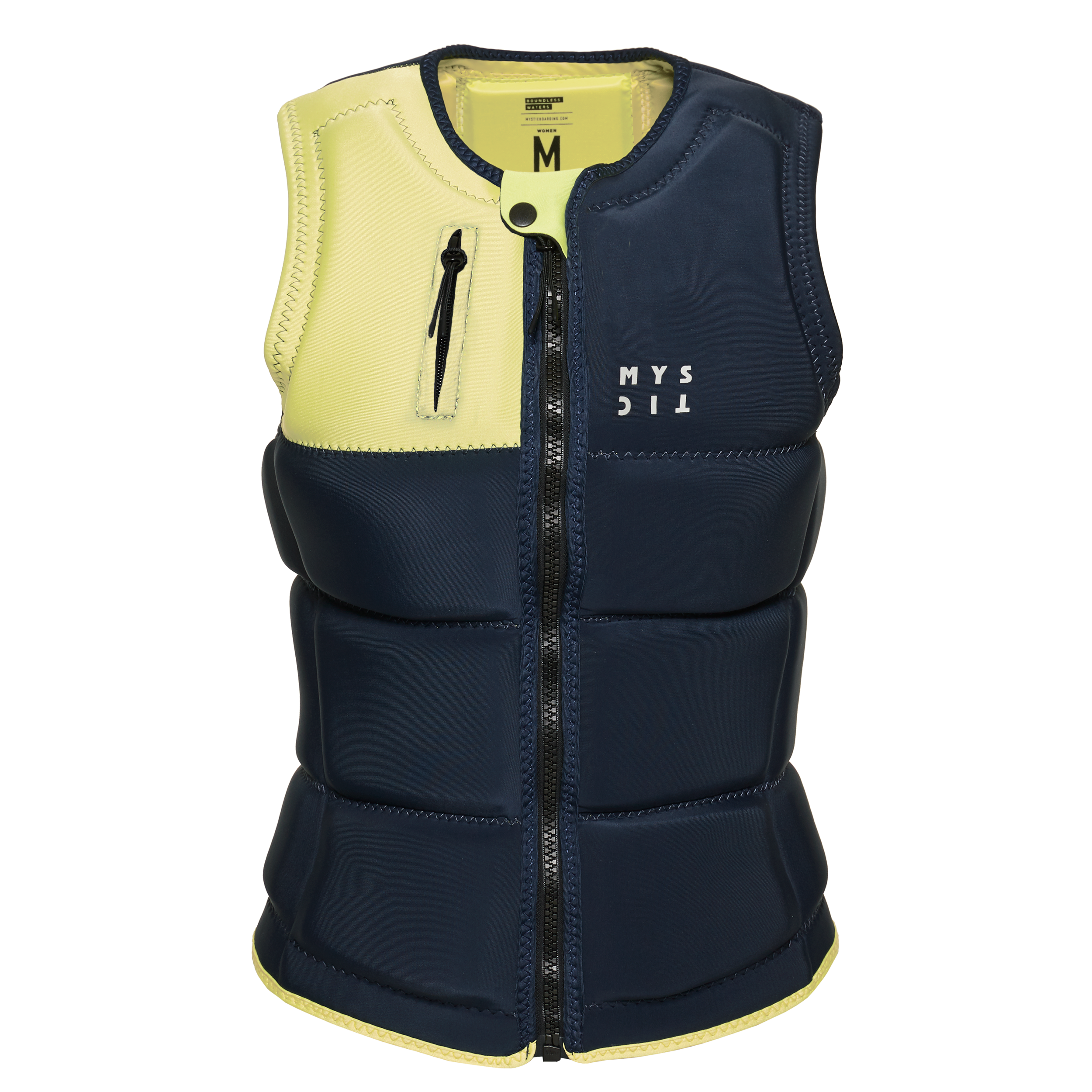 Mystic - Dazzled Impact Vest Fzip Wake Women - Night Blue