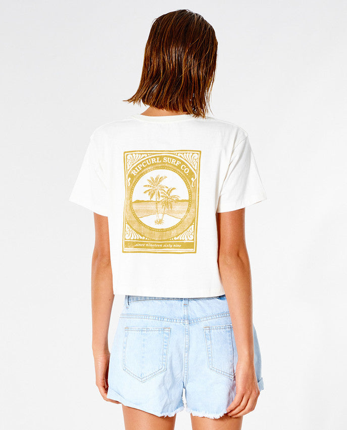 Rip Curl - the island crop tee - bone