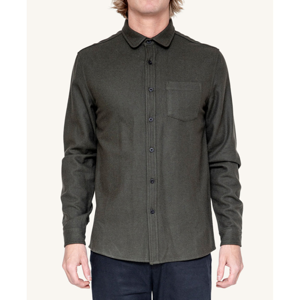 Pleasant - army wool shirt