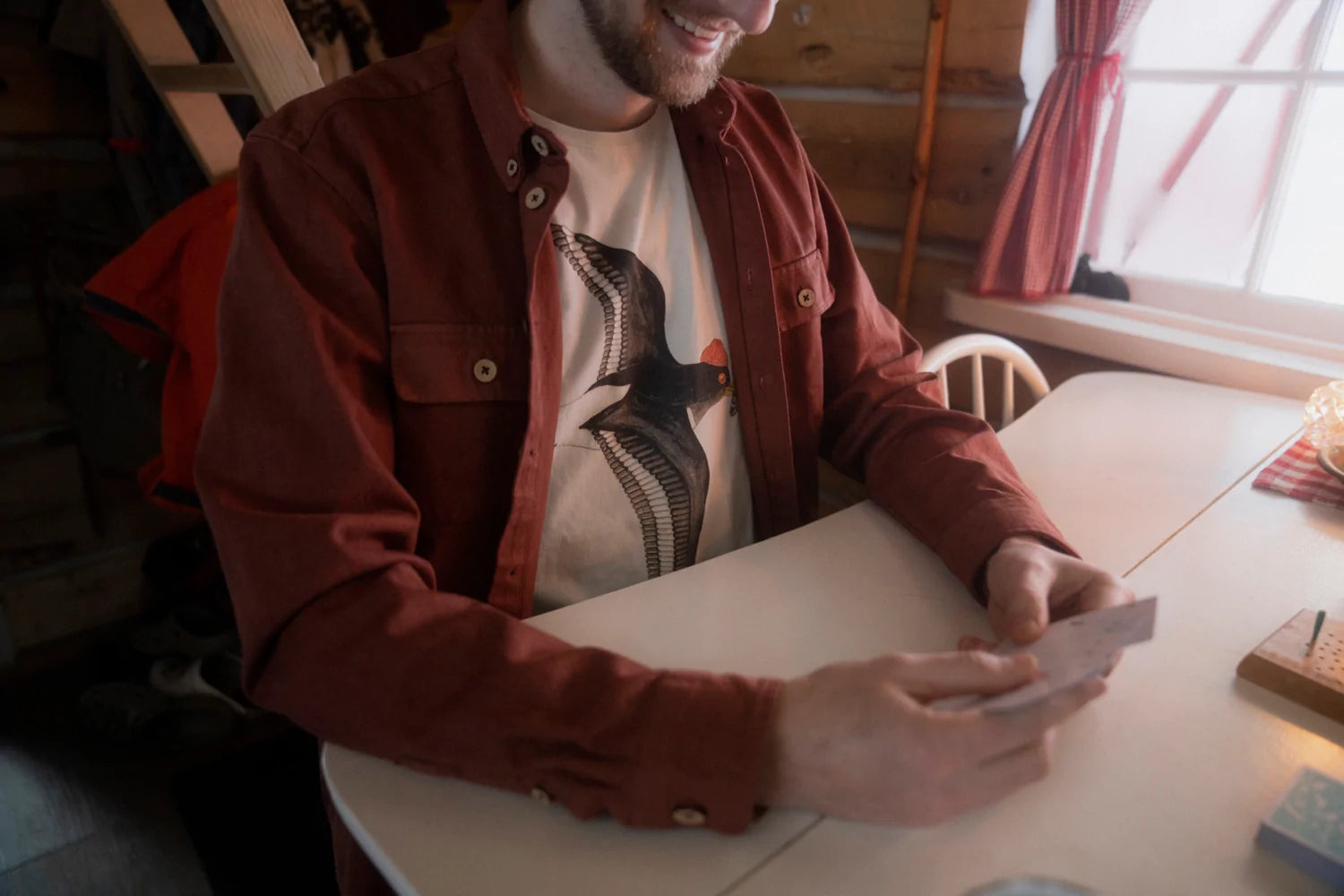 Lacor - Bone - Redbrown Shirt