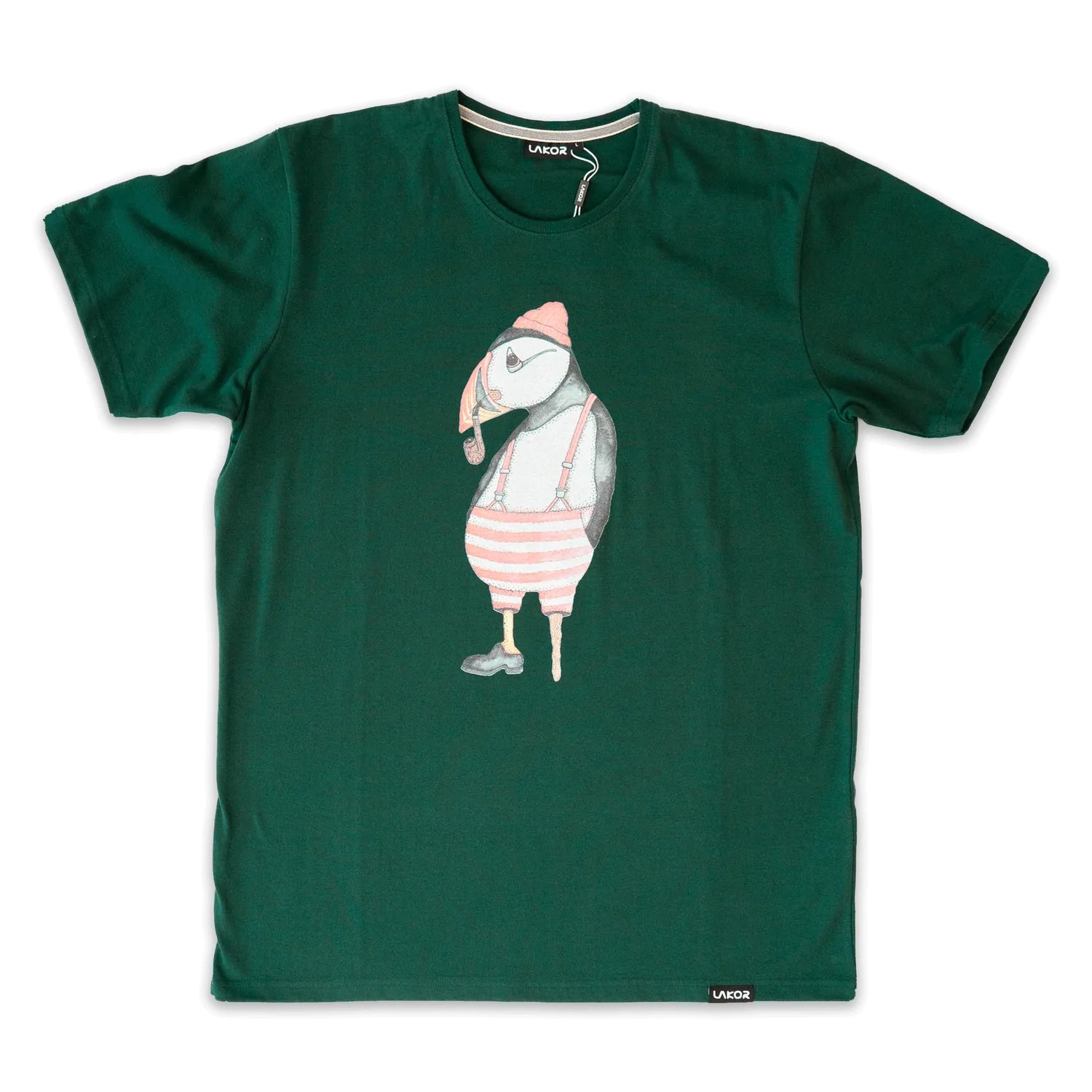 Lakor - atlantic puffin (green) T-shirt