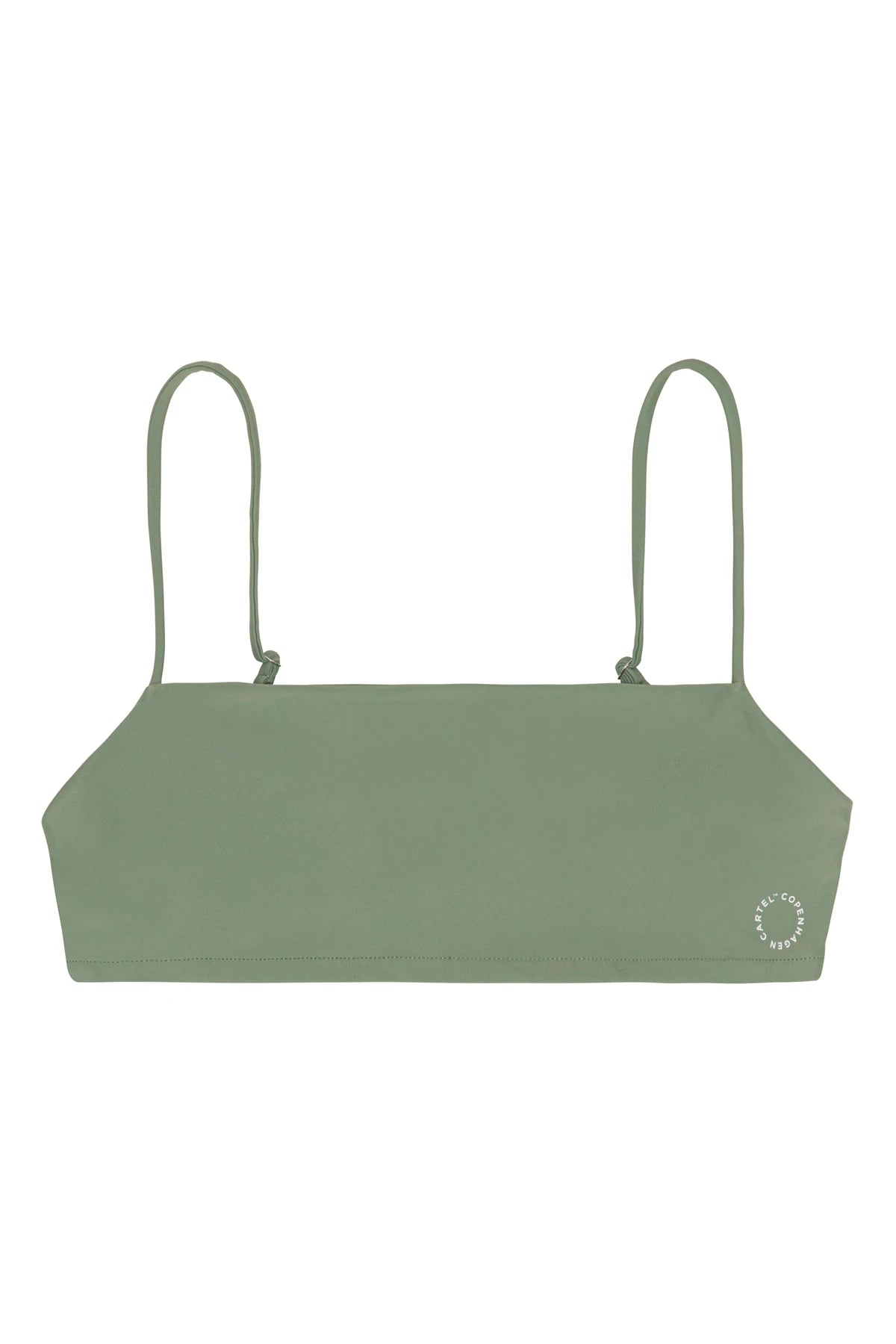 Copenhagen Cartel - Sanur adjustable straps bikini top bandeau - Army