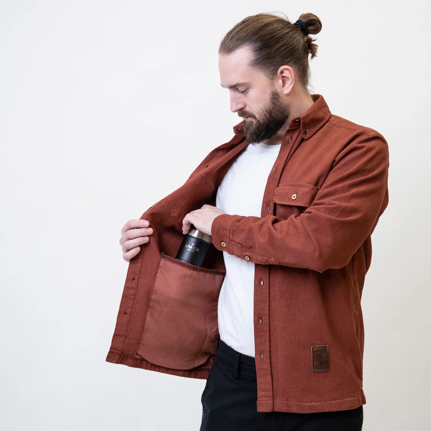 Lacor - Bone - Redbrown Shirt