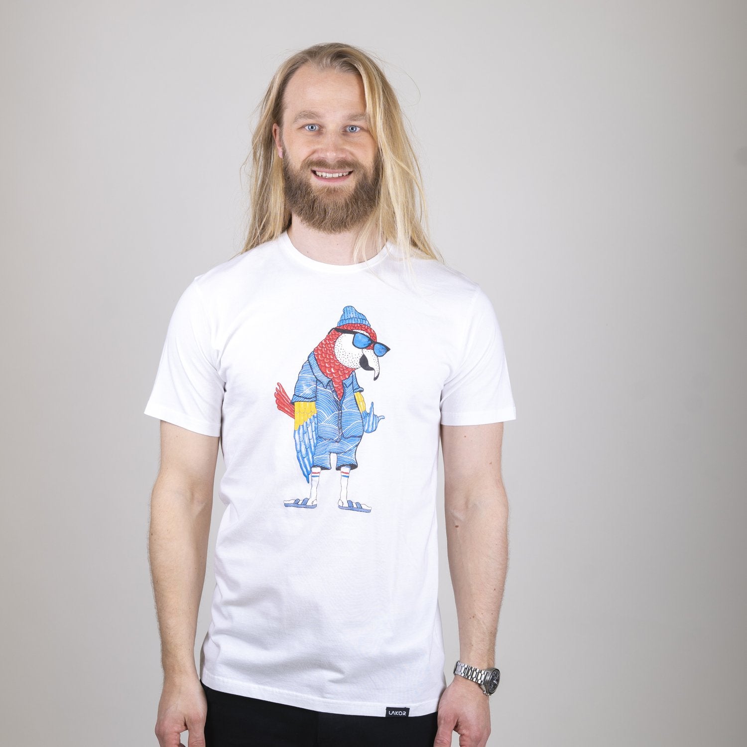 Lakor - Hipster parrot T-shirt 