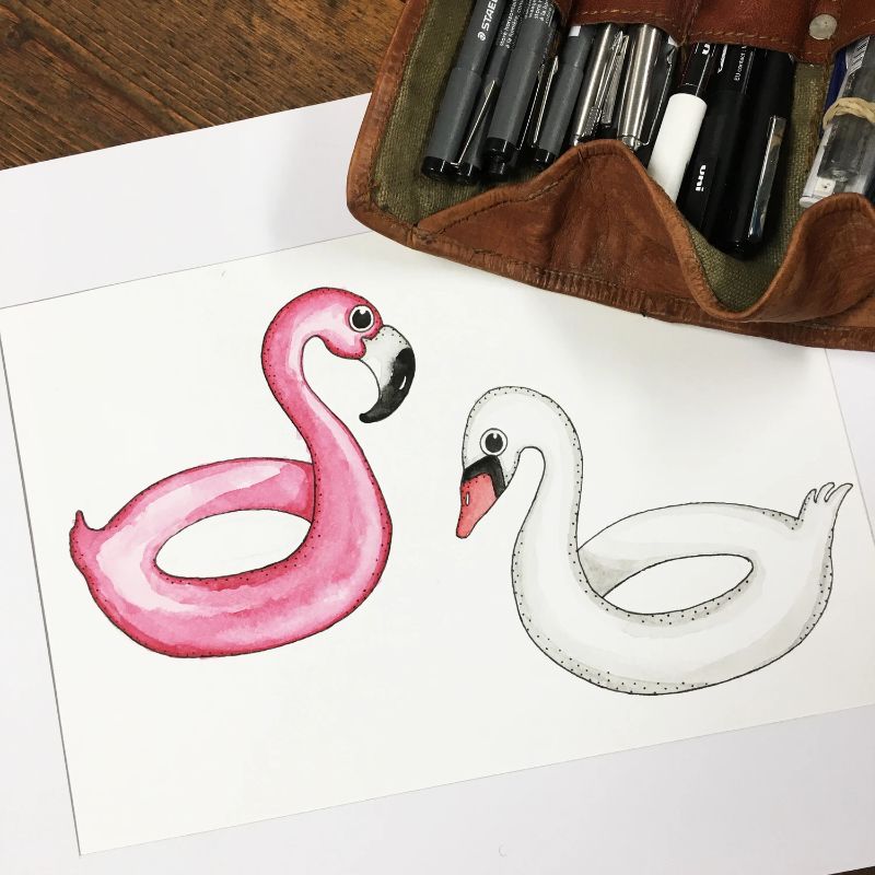 Lakor - Swan chest T-shirt 