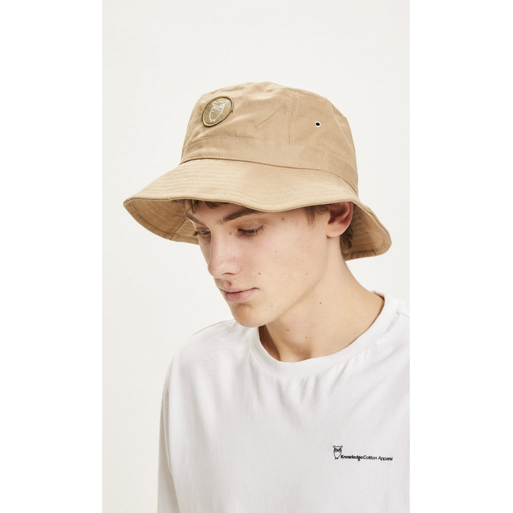 KnowledgeCotton Apparel LEAF Twill-Dschungelhut Kelp
