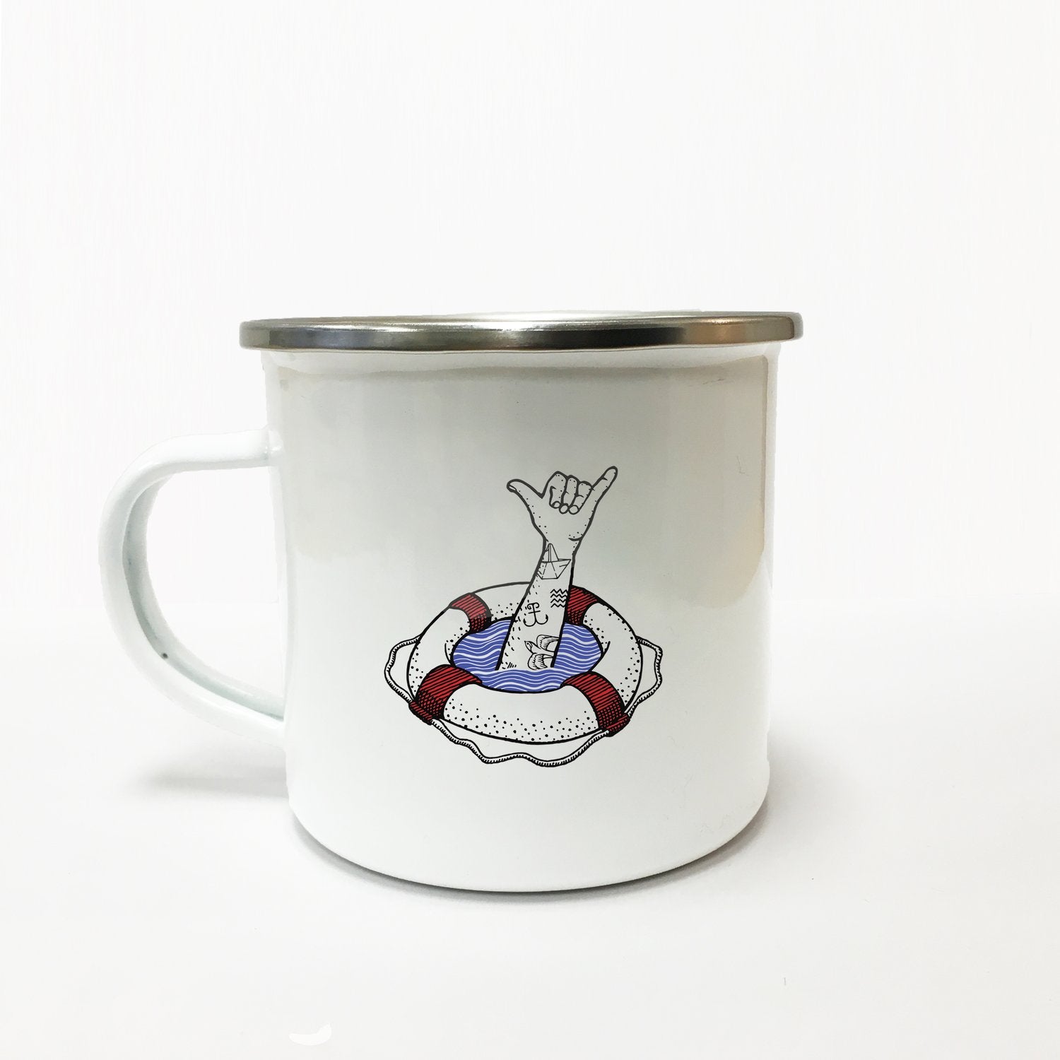 Lakor - Lifesaver Shaka Enamel Mug 